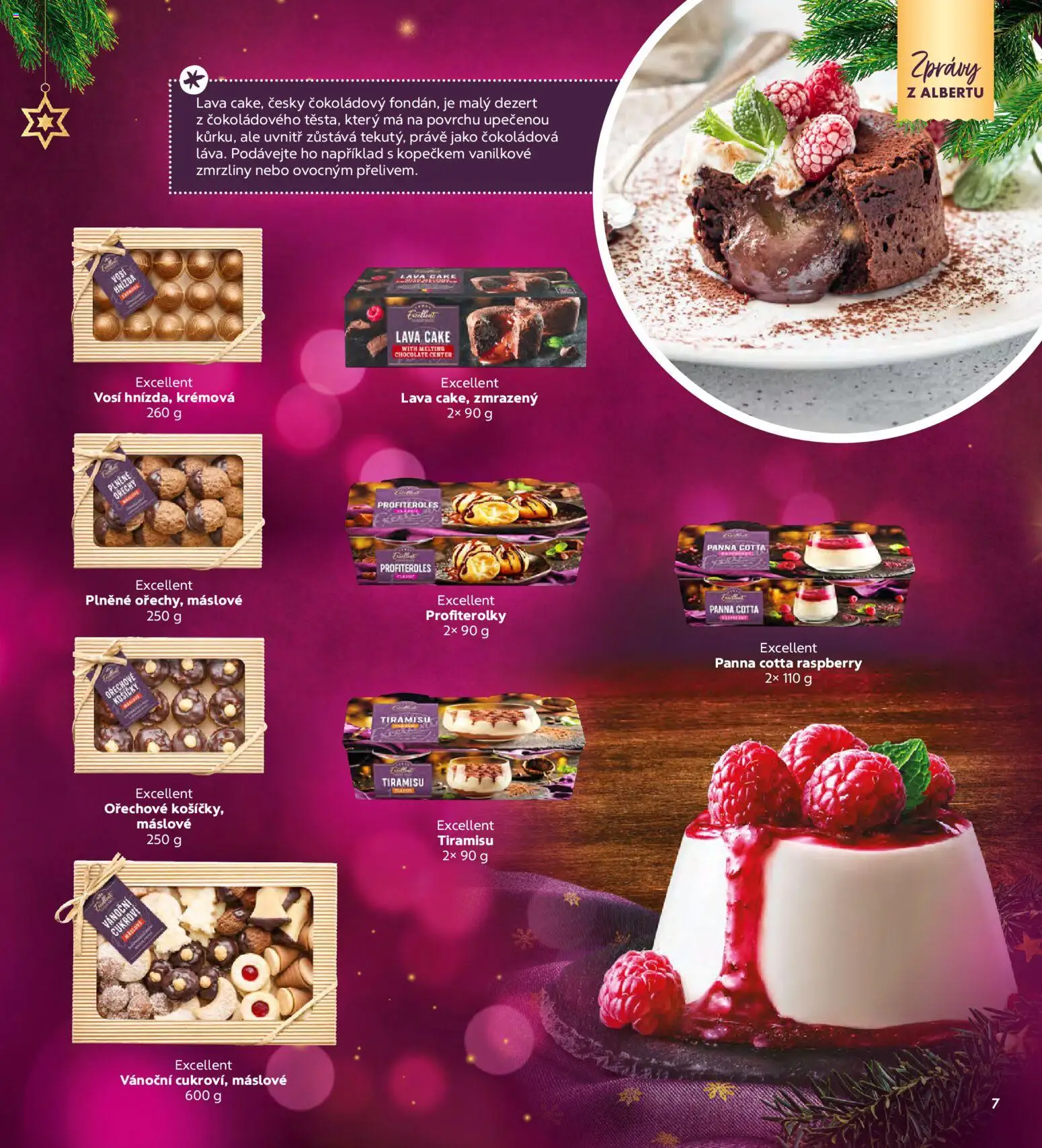 Albert magazín od 01.12.2025 | Strana: 7 | Produkty: Profiterolky, Zmrzliny, Ořechy, Vánoční cukroví
