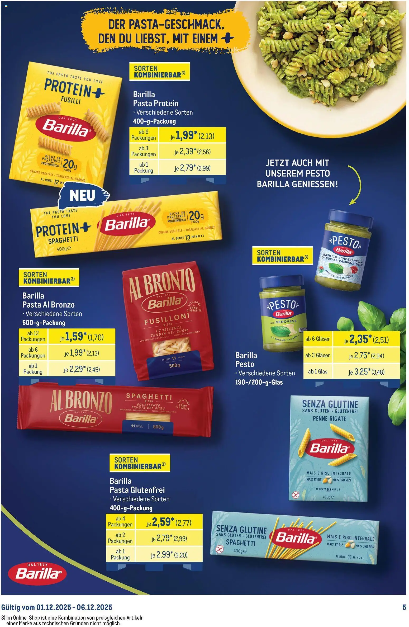 Metro Starke Marken – gültig ab 01.12.2025 | Seite: 5 | Produkte: Barilla, Mozzarella, Pasta, Reis