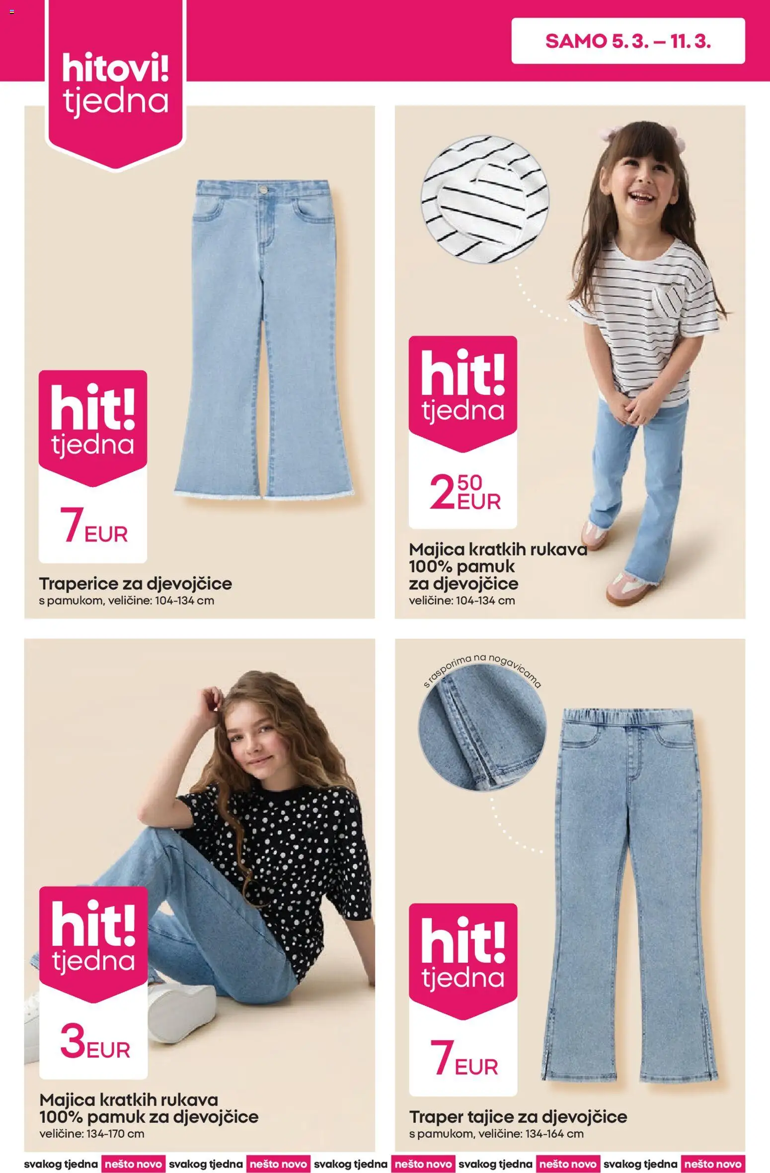 Pepco katalog | vrijedi od 05.03.2026 | Stranica: 2 | Proizvodi: Majica, Tajice, Traperice