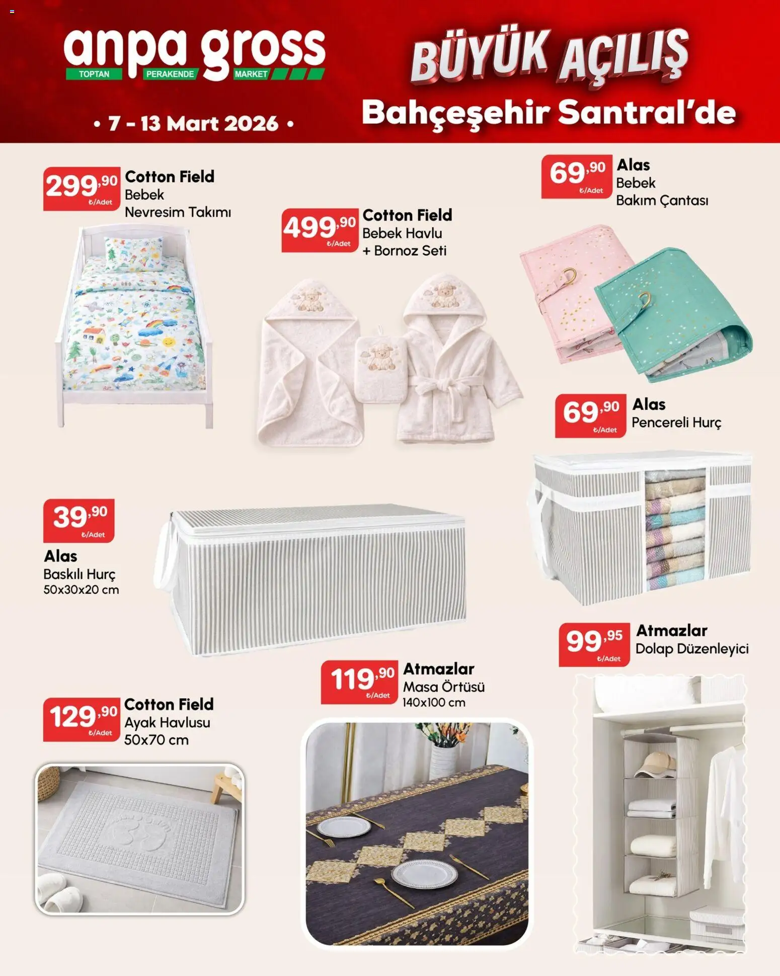 Anpa Gross - Katalog Büyük açılış 4 - 07.03.2026 tarihinden itibaren geçerlidir | Sayfa: 8 | Ürünler: Nevresim, Bornoz, Ayak havlusu, Hurç