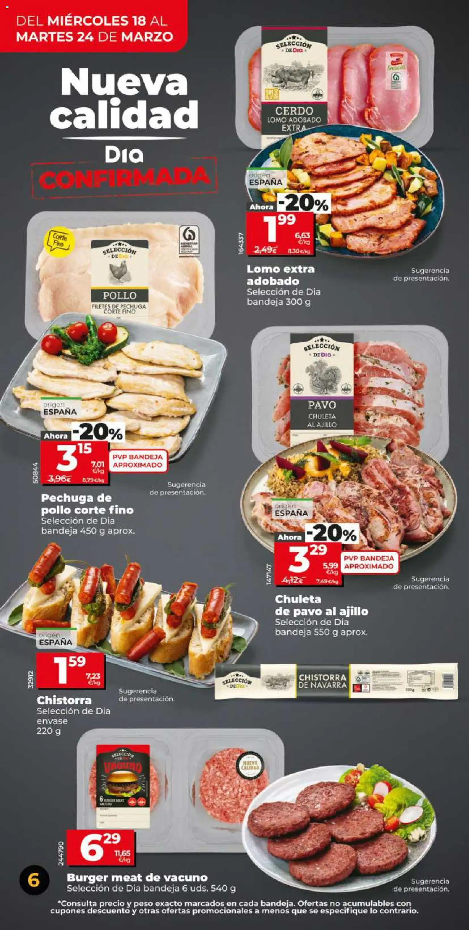 Dia - folleto Market │ válido desde el 18.03.2026 | Página: 6 | Productos: Cerdo, Peso, Bandeja