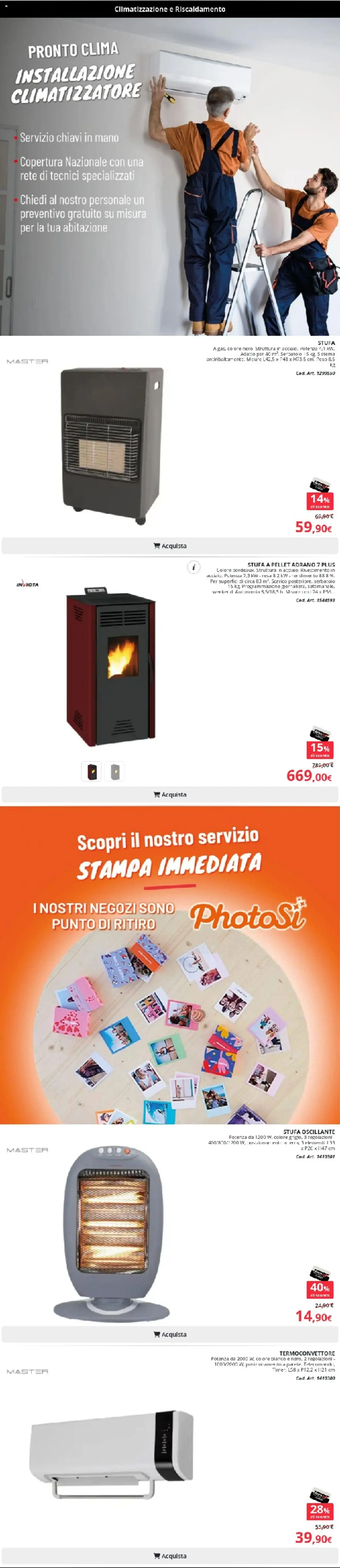 Volantino Brico io del 09.10.2025 | Pagina: 4 | Prodotti: Climatizzatore, Pellet, Stufa, Stampa