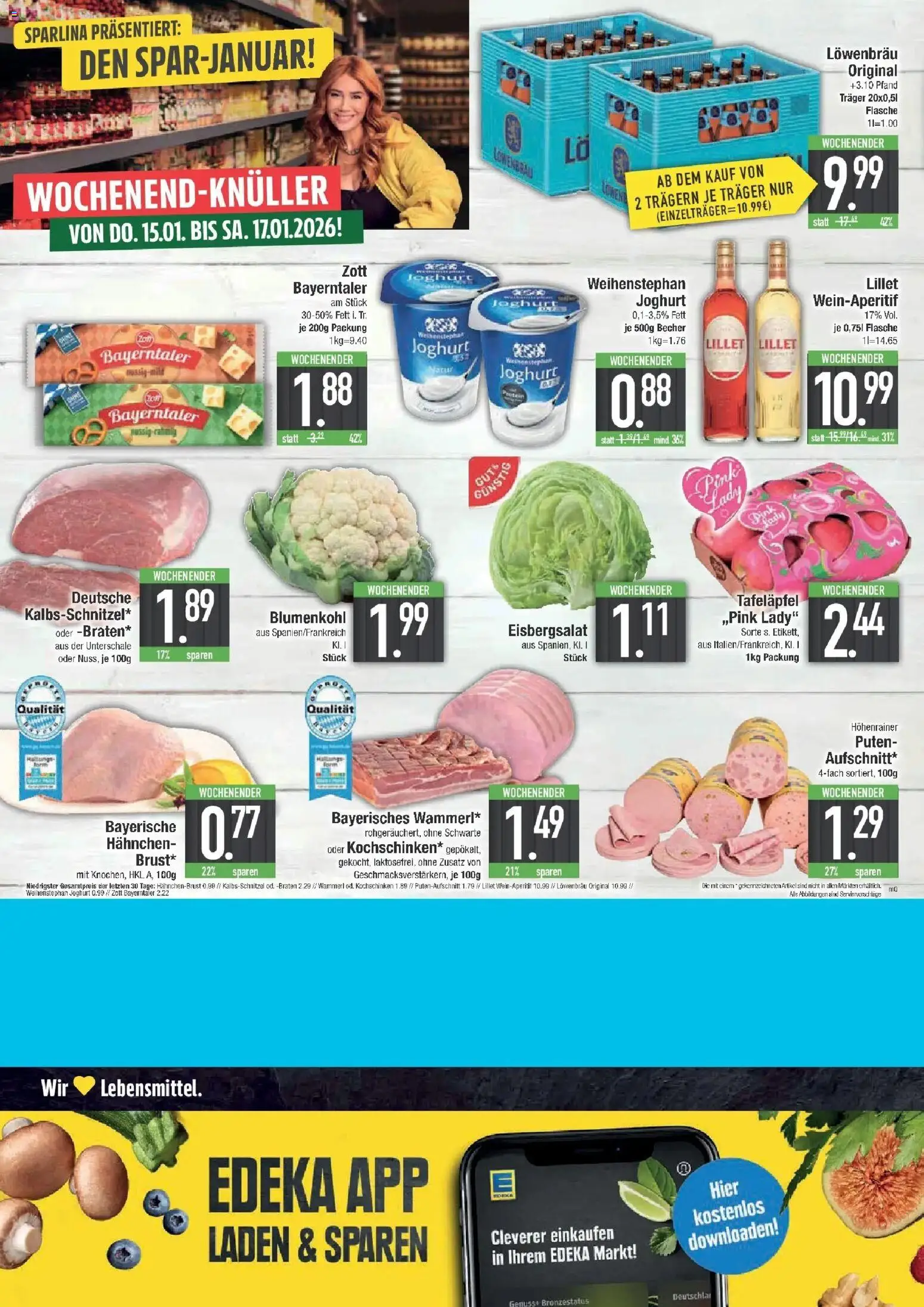 Edeka prospekt Bayerisch Gmain	 – gültig ab 11.01.2026 | Seite: 20 | Produkte: Hahnchen, Joghurt, Eisbergsalat, Hahnchenbrust