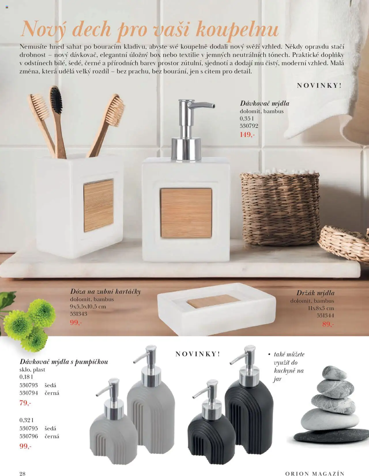 Orion katalog - Podzim/zima od 23.09.2025 | Strana: 28 | Produkty: Box, Dóza, Dávkovač, Kuchyně