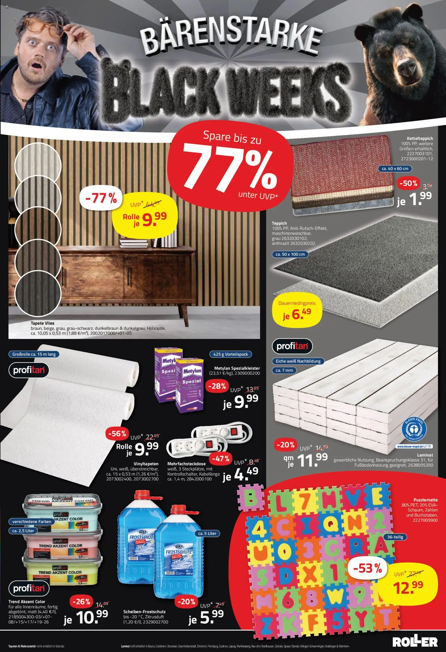 Roller - Black Friday – gültig ab 16.11.2025 | Seite: 11 | Produkte: Teppich