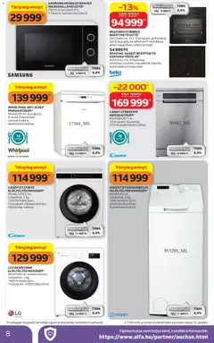 Auchan Elektronikai ajánlataink - amely érvényes a következő dátumtól: 16.04.2026 | Oldal: 8 | Termékek: Samsung