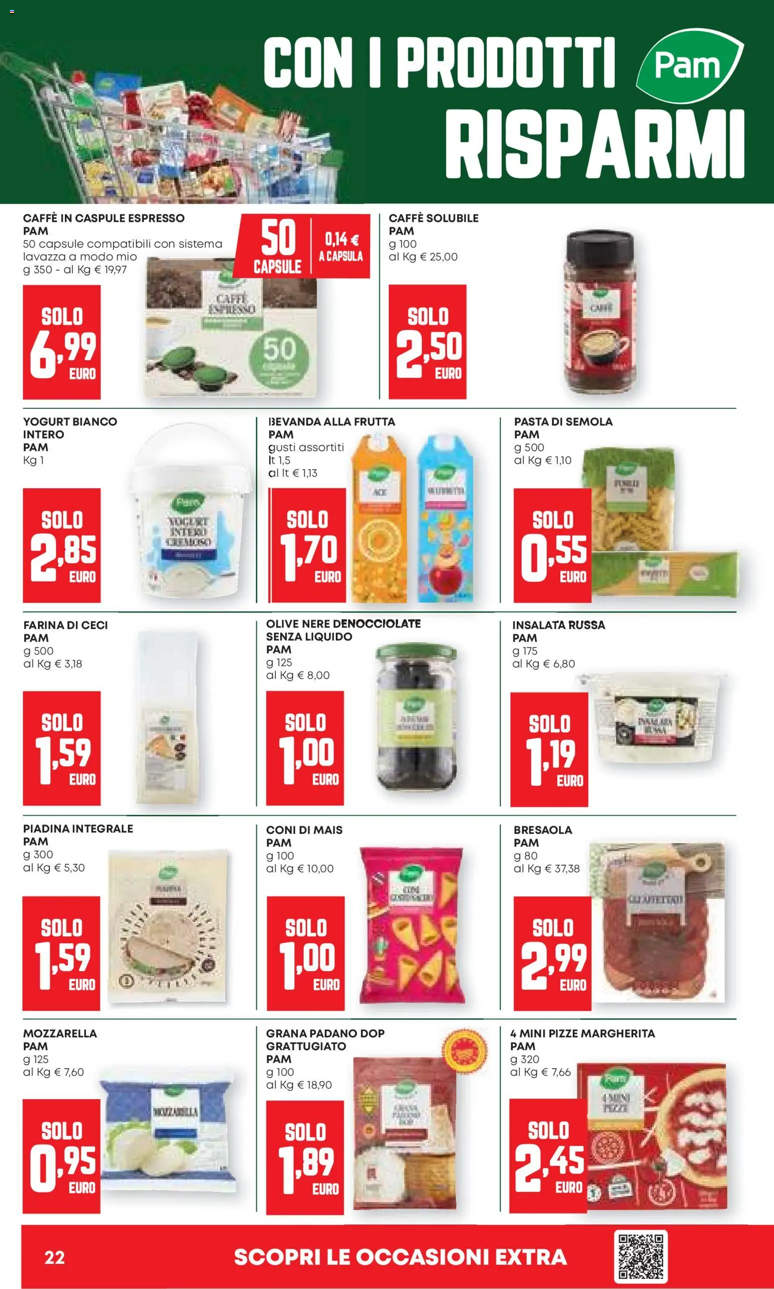 Volantino Panorama del 07.04.2026 | Pagina: 22 | Prodotti: Caffè, Pasta, Grana Padano, Lavazza