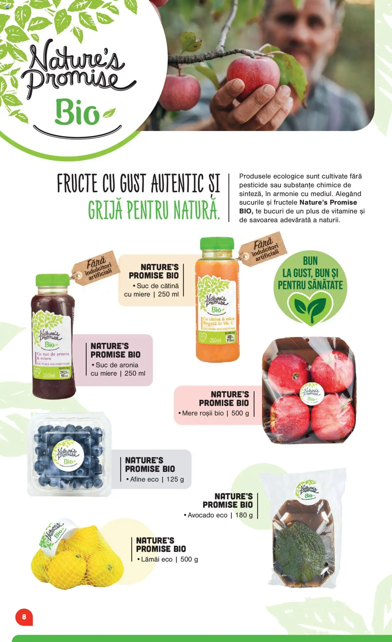 Noul catalog Mega Image – valabil de la 16.10.2025 | Pagină: 8 | Produse: Şerit ödül, Suc, Avocado, Fructe