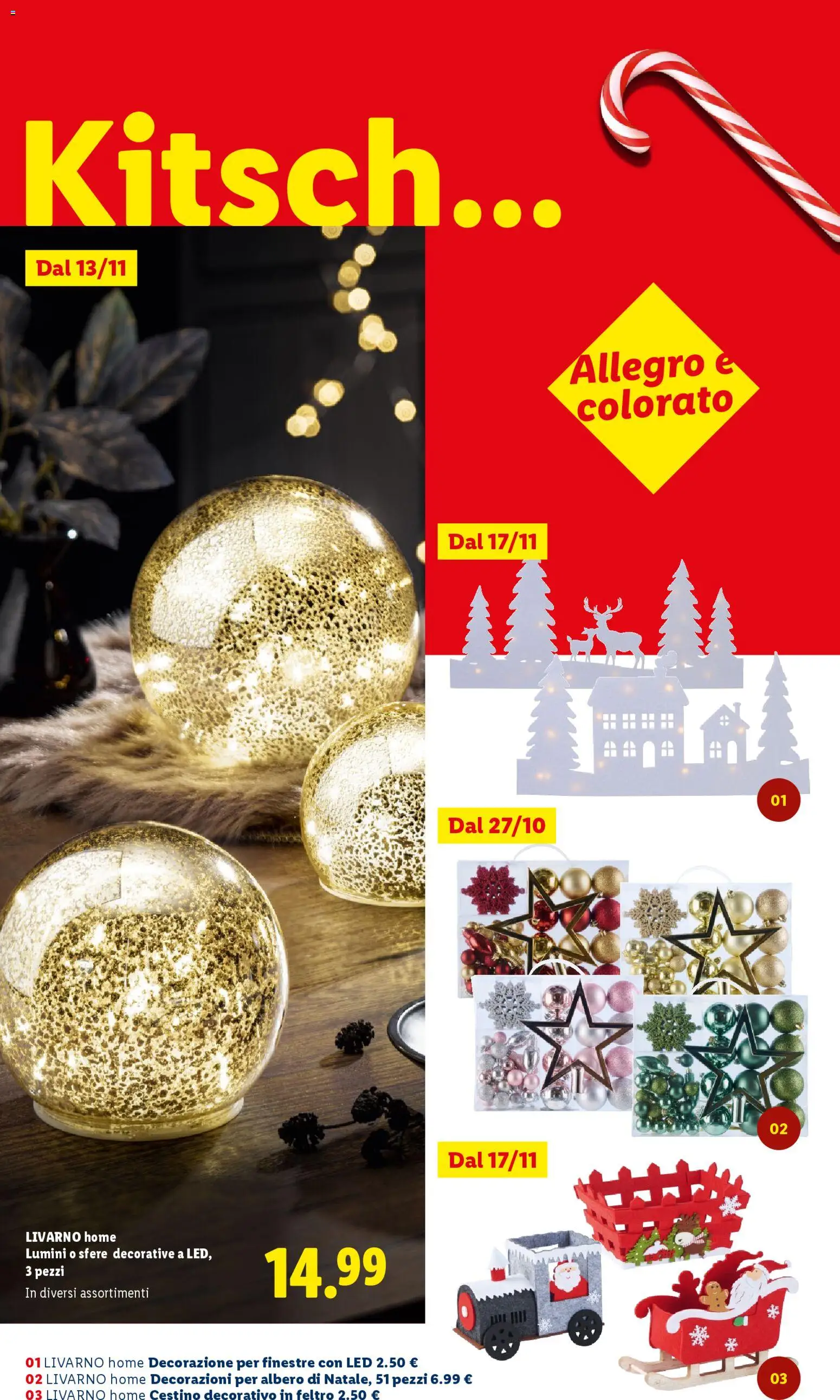 Volantino Lidl del 24.10.2025 | Pagina: 62 | Prodotti: Cestino, Decorazioni