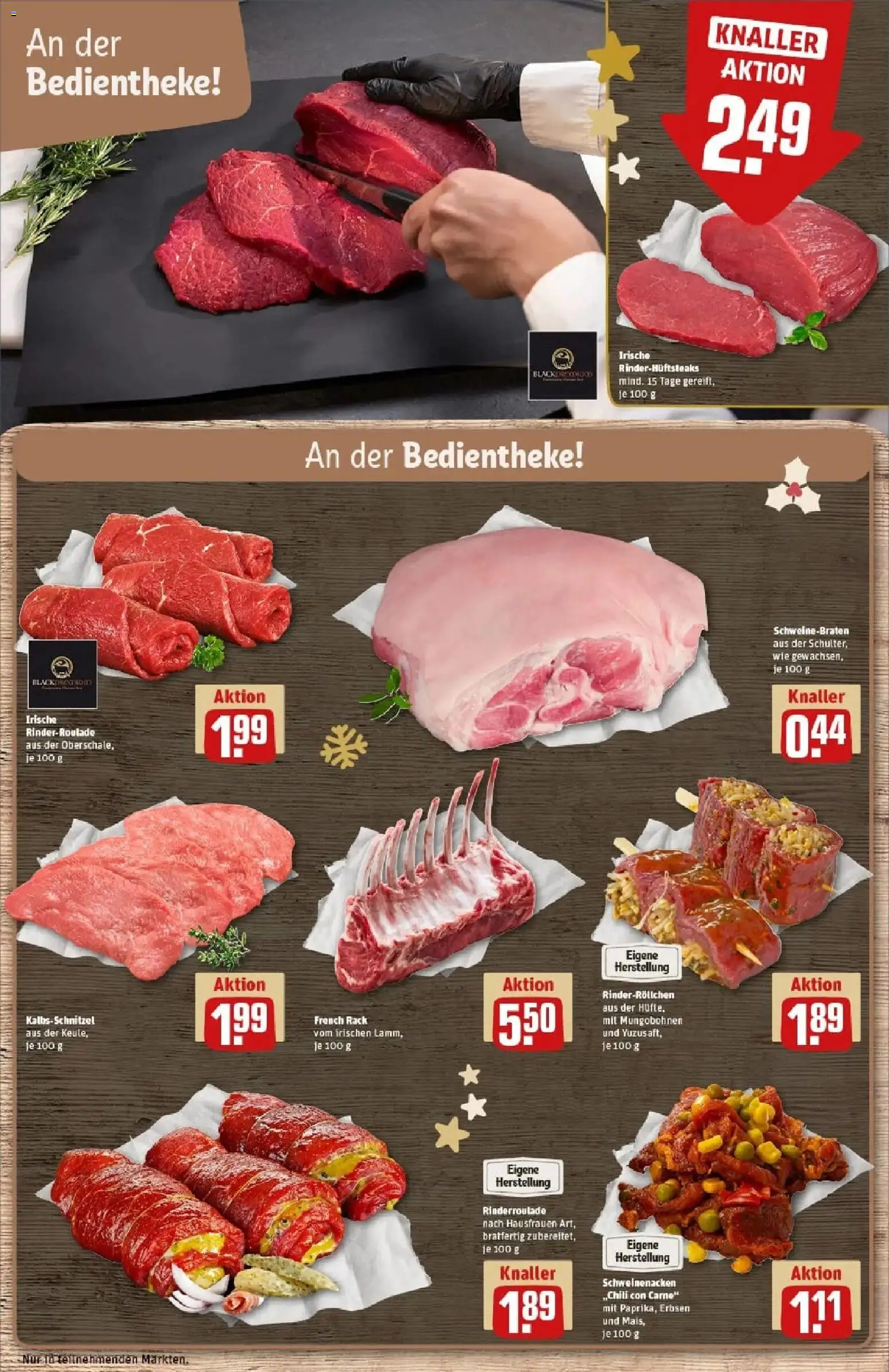 Rewe prospekt Elsterwerda	 – gültig ab 23.11.2025 | Seite: 12 | Produkte: Schweinenacken, Schnitzel, Chili, Steak