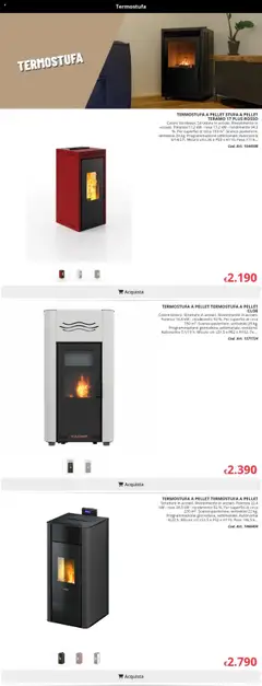 Anteprima del volantino Brico io Riscaldamento catalogo valido a partire dal 08.10.2025 | Pagina: 3 | Prodotti: Pellet, Stufa a pellet, Stufa