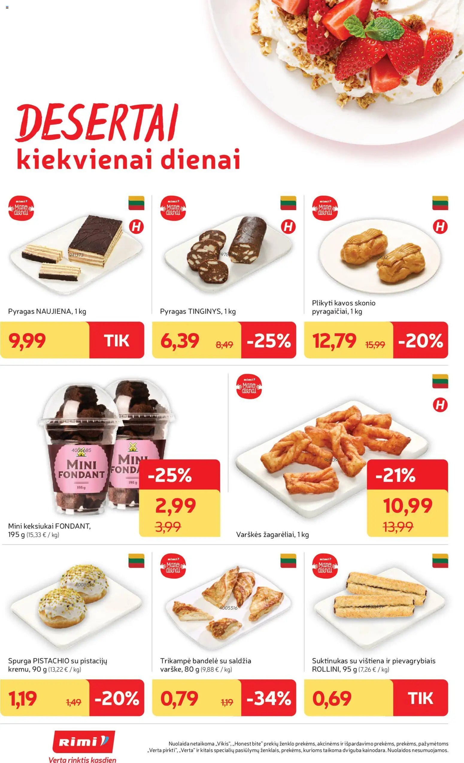 Rimi akcijos nuo 11.11.2025 | Puslapis: 16 | Prekių: Spurga, Bandelė, Pyragas, Vištiena