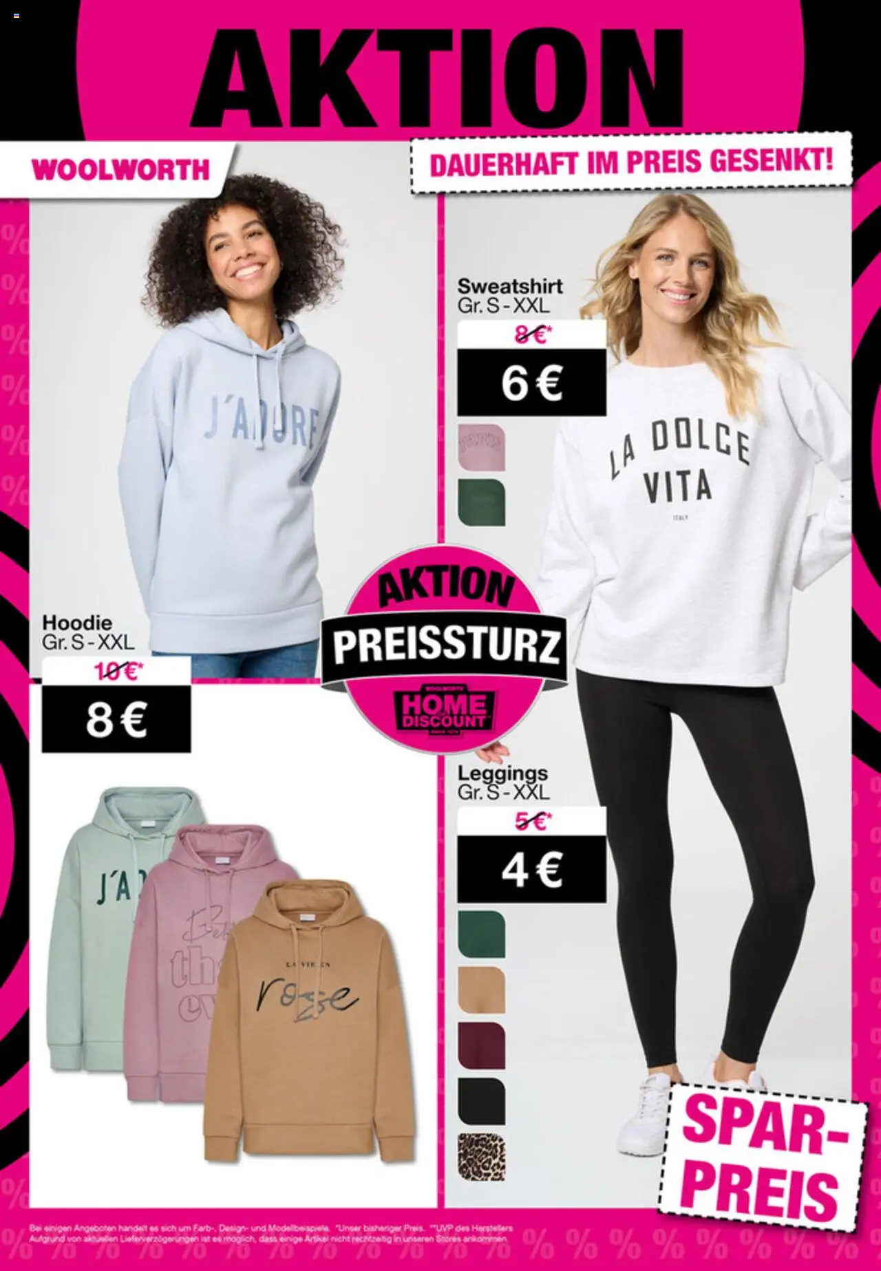 Woolworth Prospekt 	 – gültig ab 05.09.2025 | Seite: 38 | Produkte: Sweatshirt, Hoodie, Leggings
