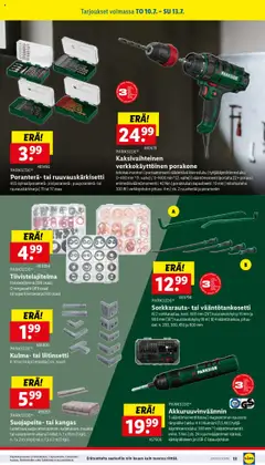  | Sivu: 17 | Tuotteet: Ruuvit, Kangas, Akku, Poranterä