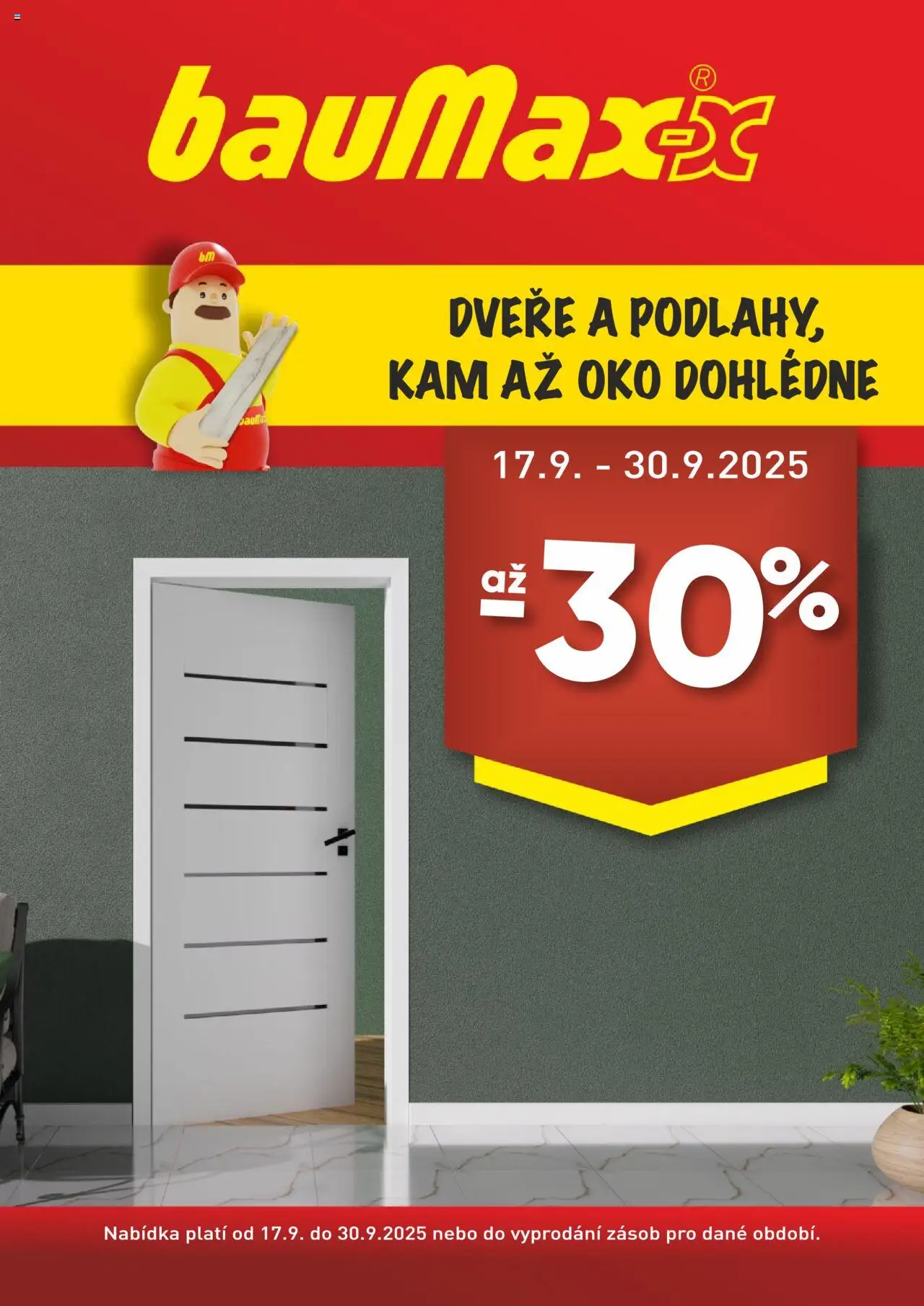 BAUMAX leták - Dveře a podlahy od 17.09.2025 | Strana: 1