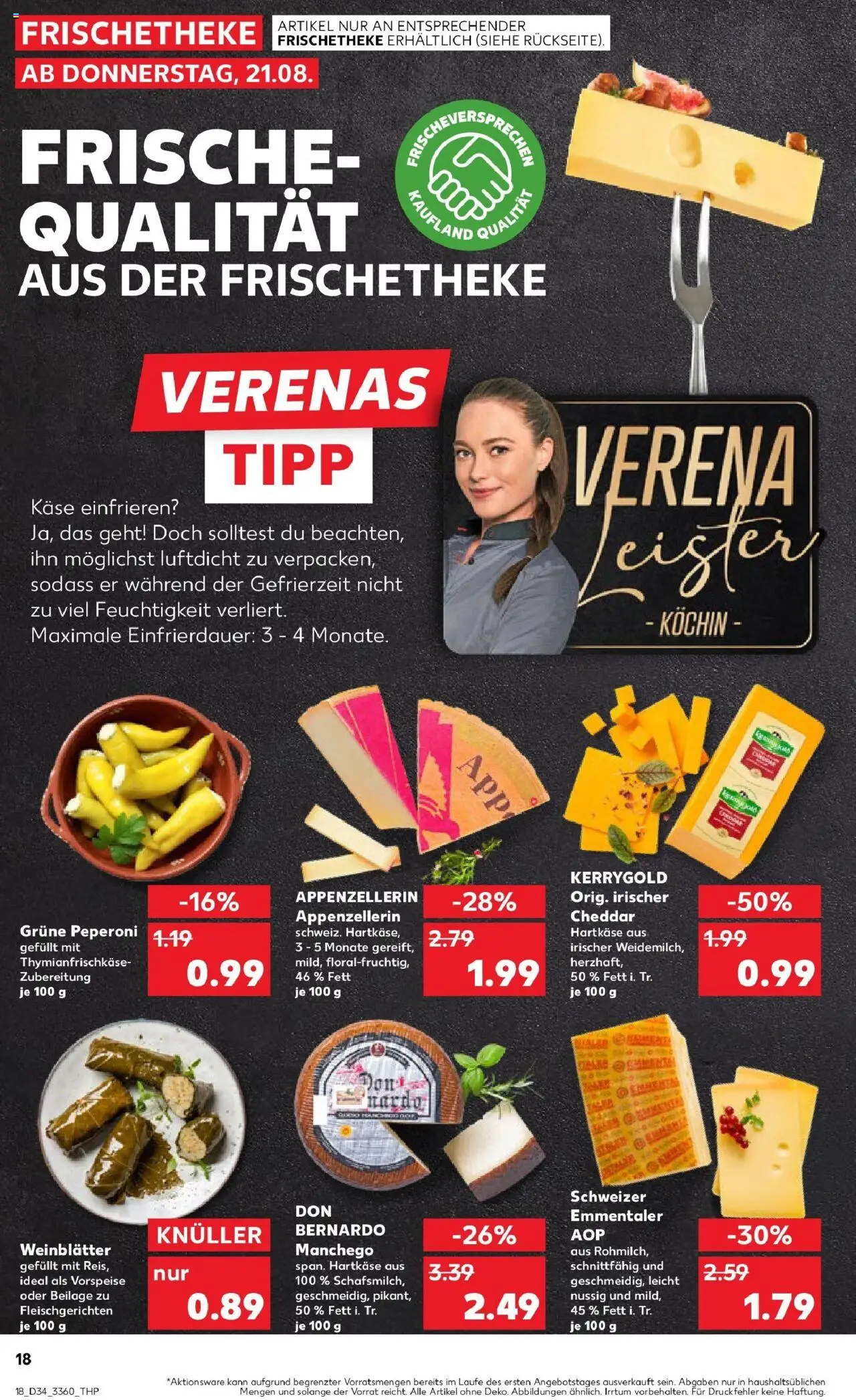 Kaufland prospekt Hildburghausen	 - gültig ab dem 21.08.2025 | Seite: 18 | Produkte: Käse