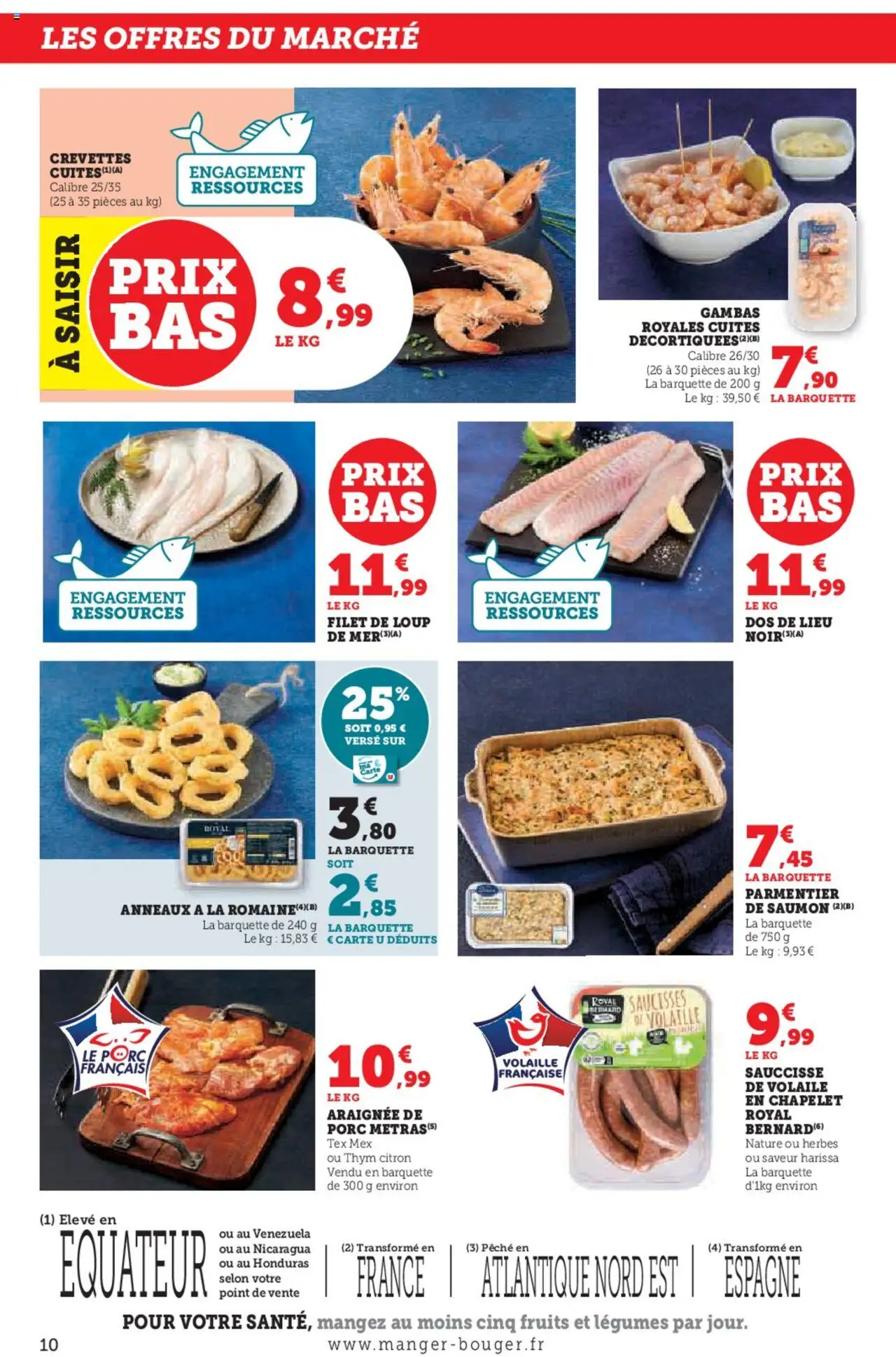  | Page: 10 | Produits: Pêche, Harissa, Crevettes, Saumon