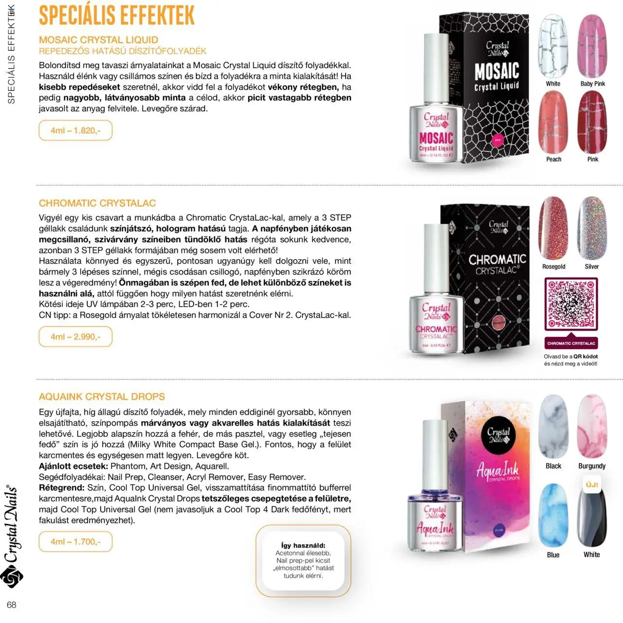 Crystal Nails akciós ujság - amely érvényes a következő dátumtól: 01.01.2024 | Oldal: 68