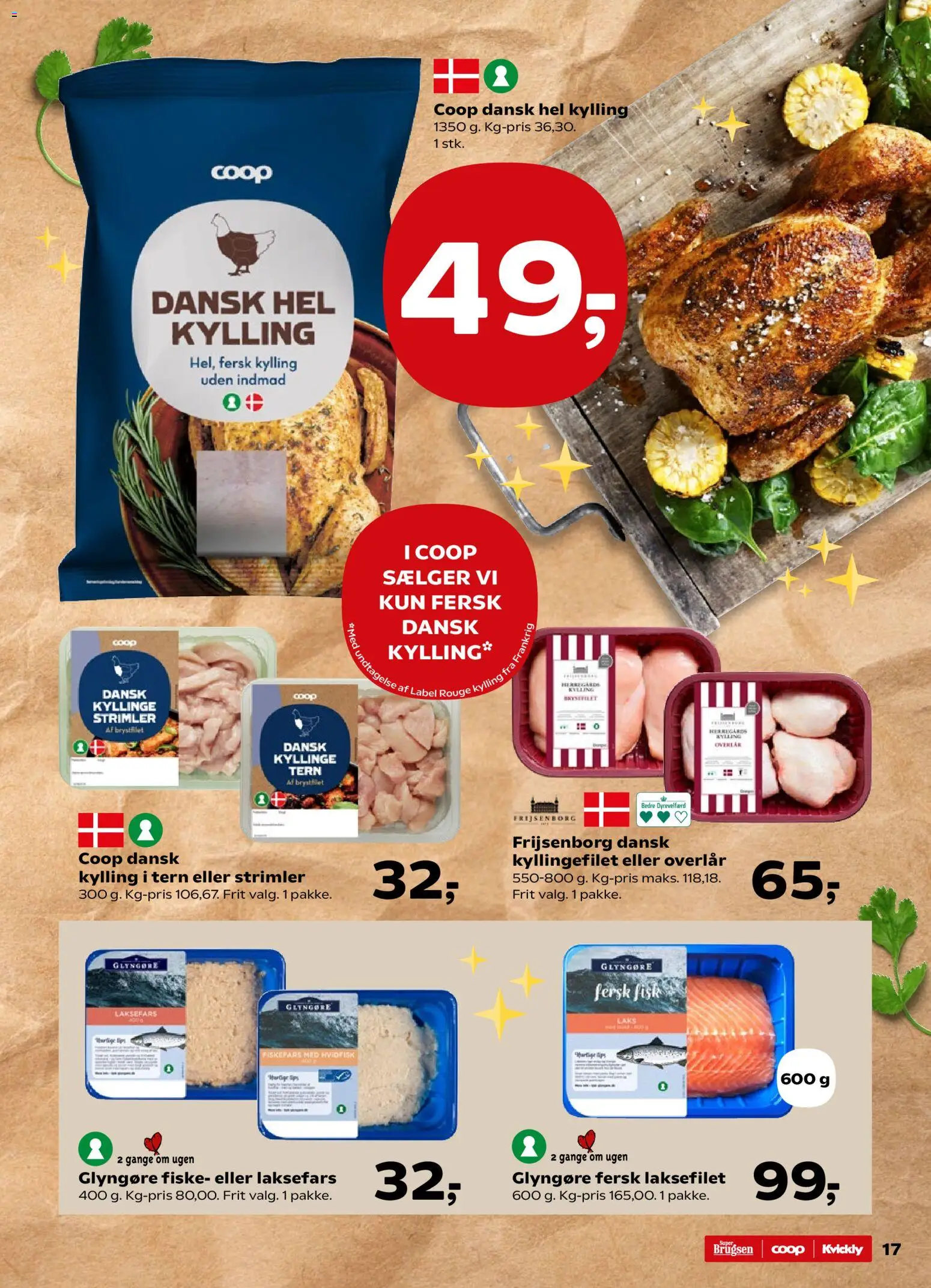 Super Brugsen tilbudsavis – gyldig fra 31.10.2025 | Side: 17 | Produkter: Fisk