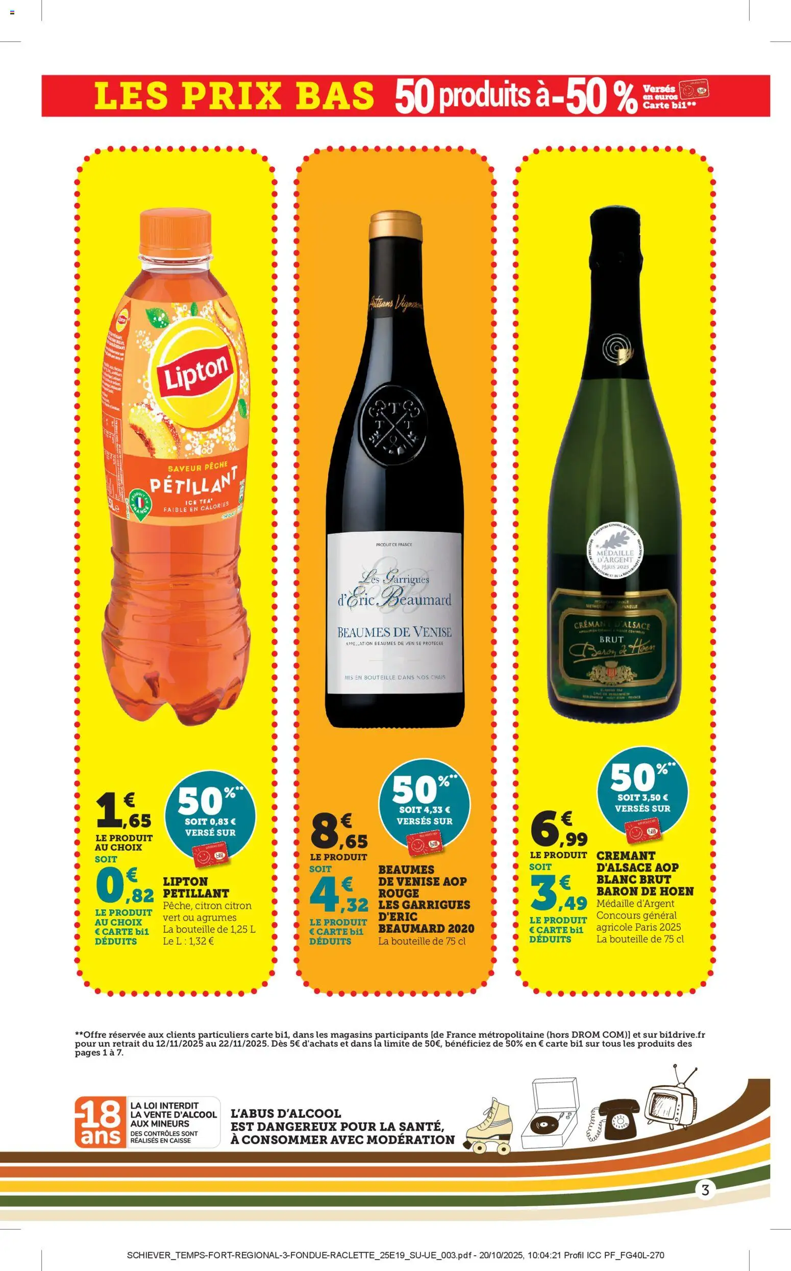 {H1} | Page: 3 | Produits: Citron, Pêche, Crémant, Thé