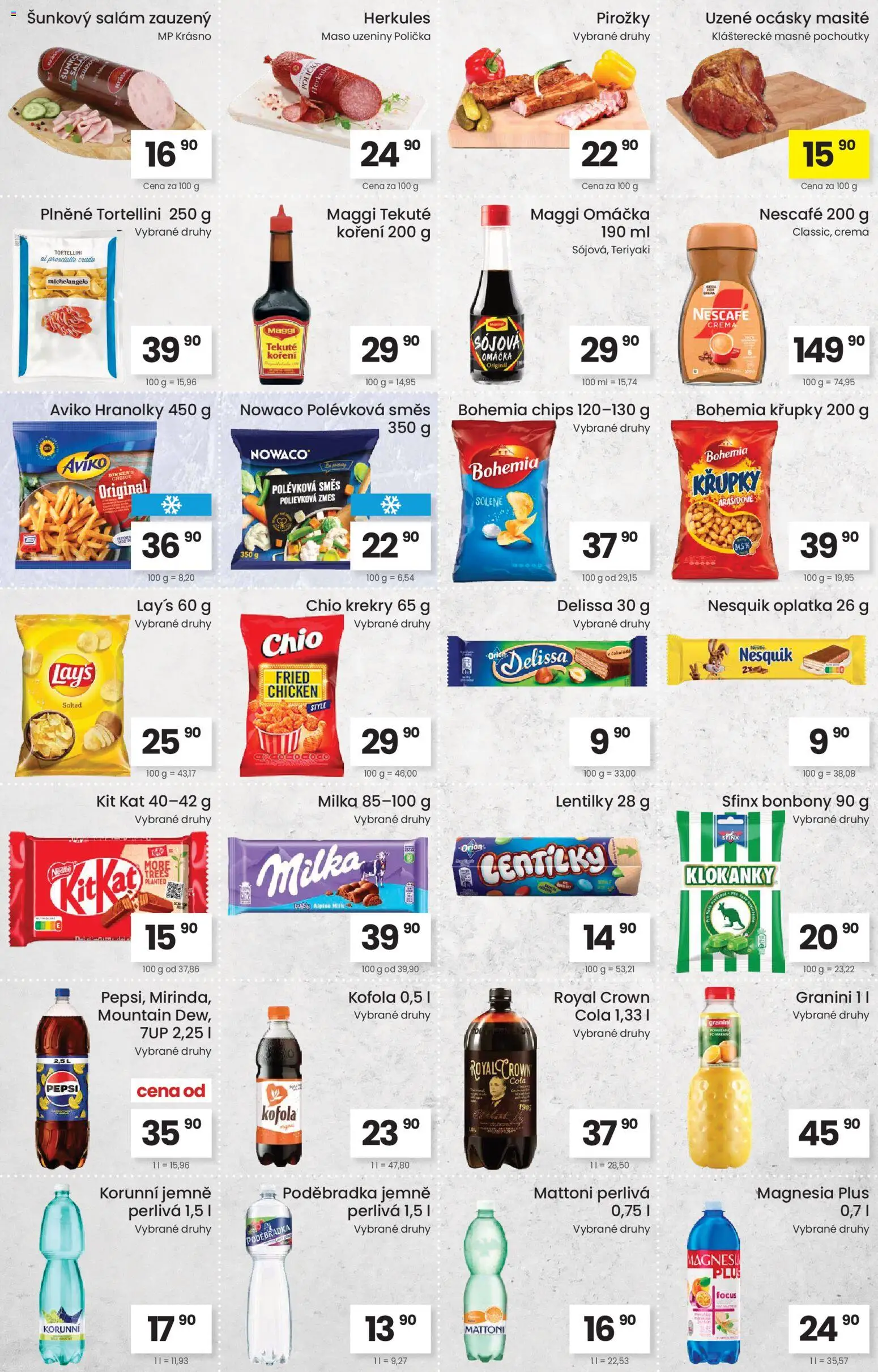 Kubík leták od 11.11.2025 | Strana: 3 | Produkty: Koření, Nesquik, Kofola, Crudo