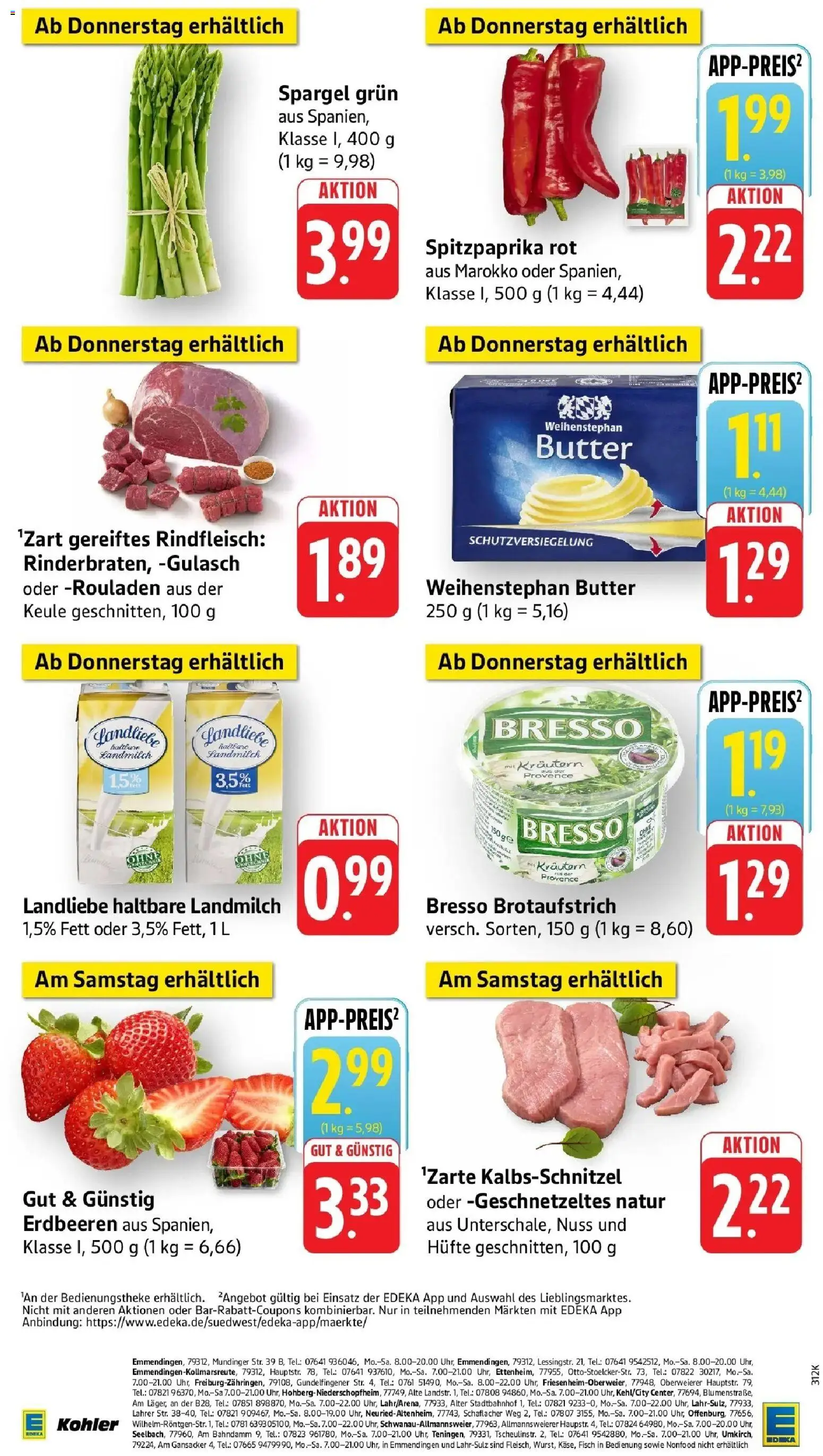 Edeka prospekt Ettenheim	 – gültig ab 02.03.2026 | Seite: 40 | Produkte: Butter, Weihenstephan butter, Gulasch, Rindfleisch