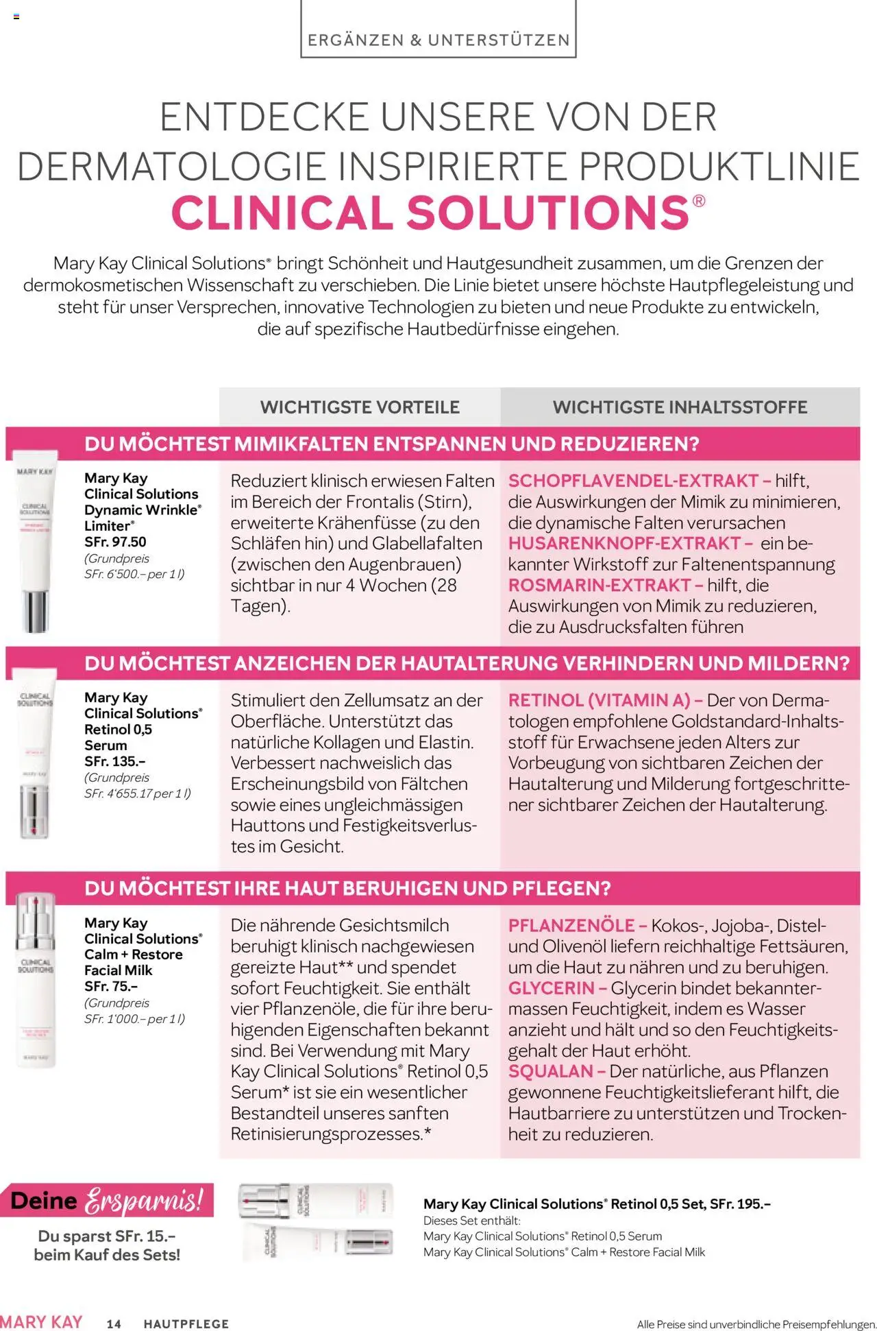 Mary Kay Aktionen – gültig ab 16.07.2025 | Seite: 14 | Produkte: Serum, Wasser