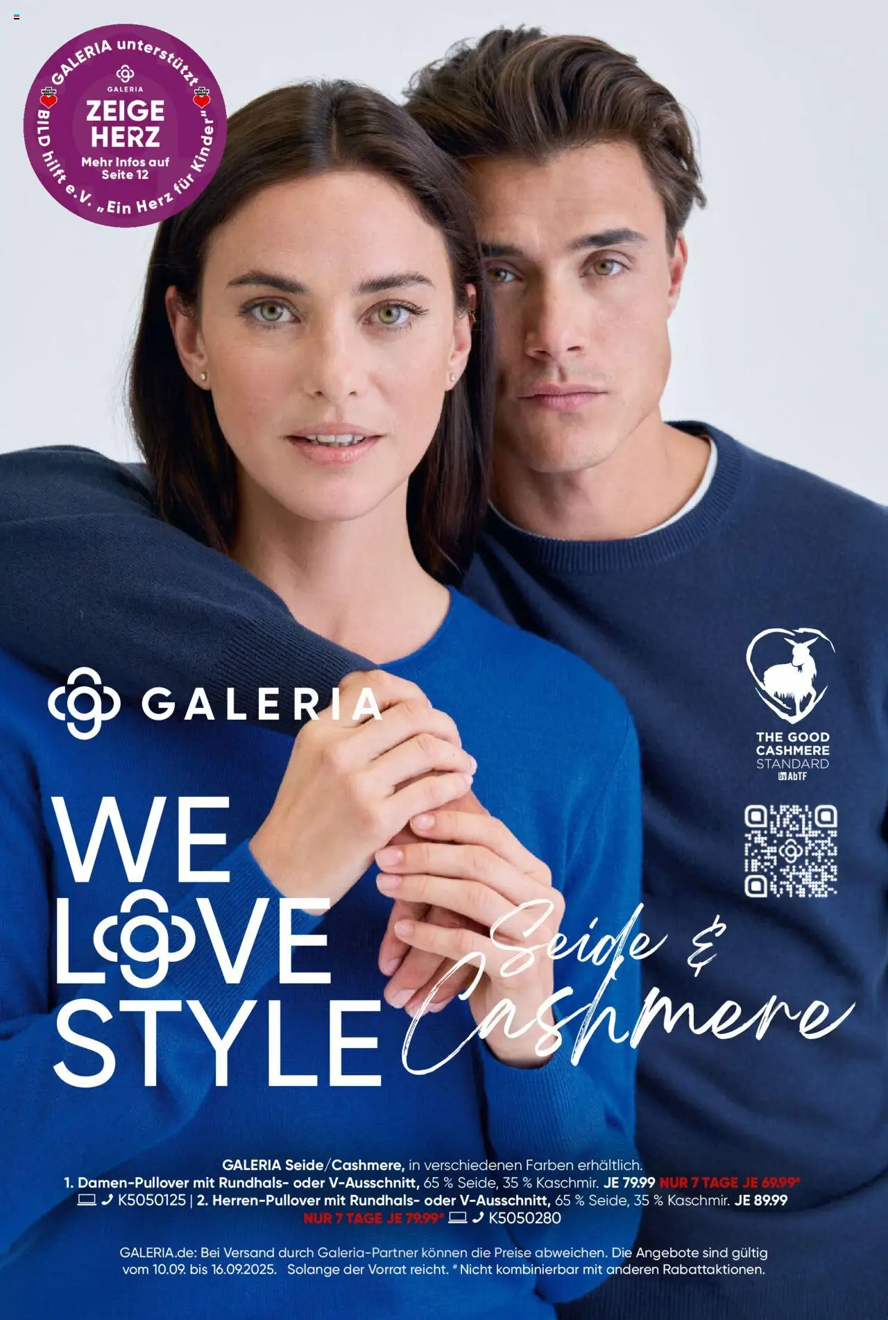 Galeria Karstadt Kaufhof Prospekt 	 – gültig ab 10.09.2025 | Seite: 1