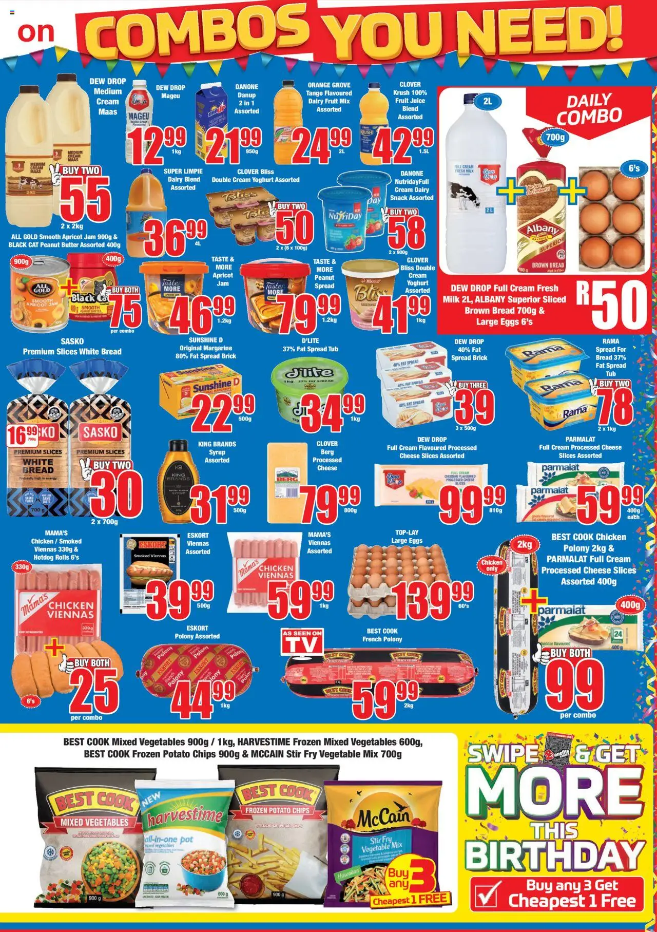 Boxer - Limpopo, Mpumalanga - Specials │ valid from 11.08.2025 | Page: 3 | Products: Yoghurt, Butter, Syrup, Vegetables