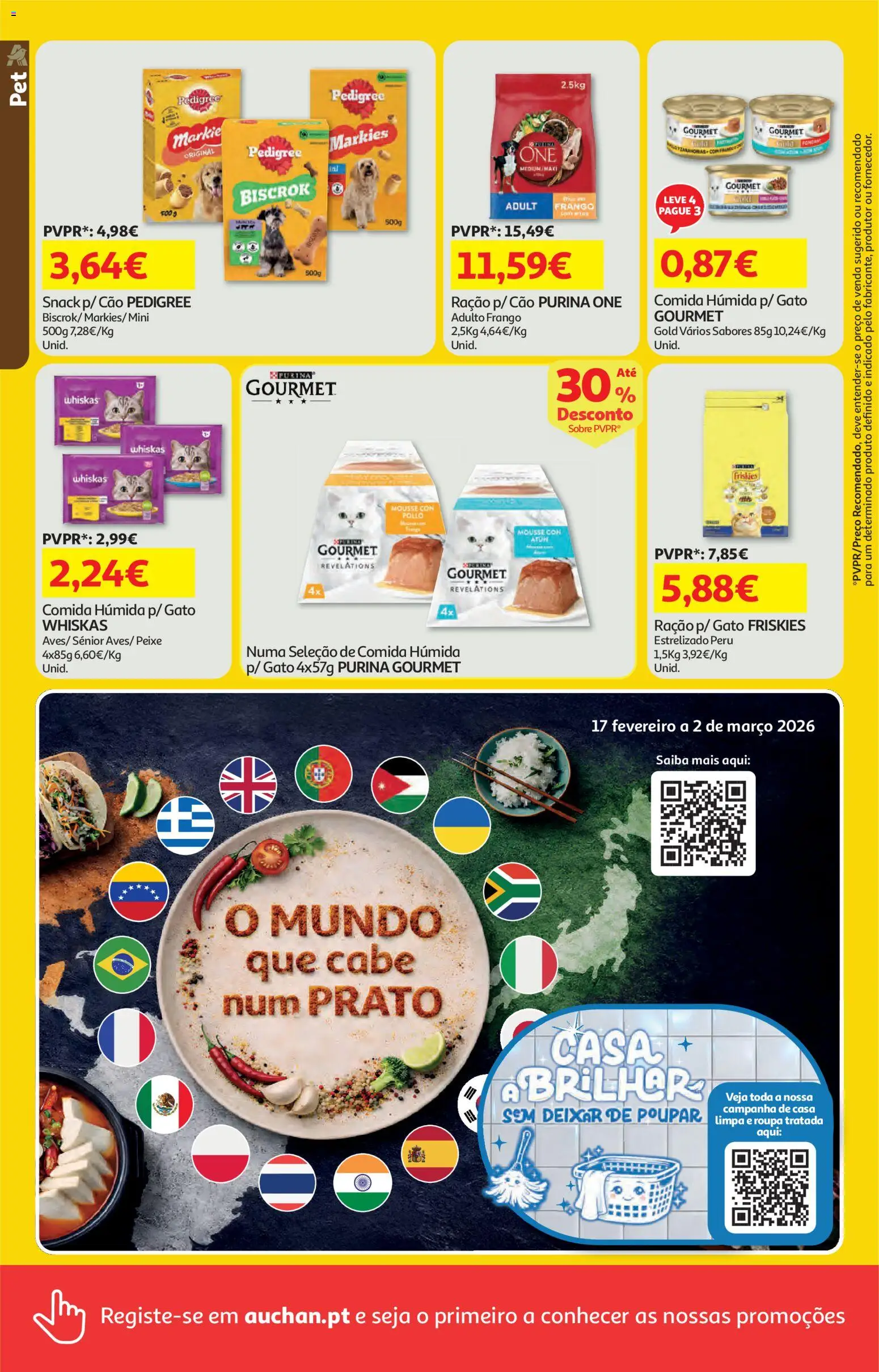 Auchan folheto │ válido de 26.02.2026 | Página: 16 | Produtos: Purina one, Frango, Peru, Peixe