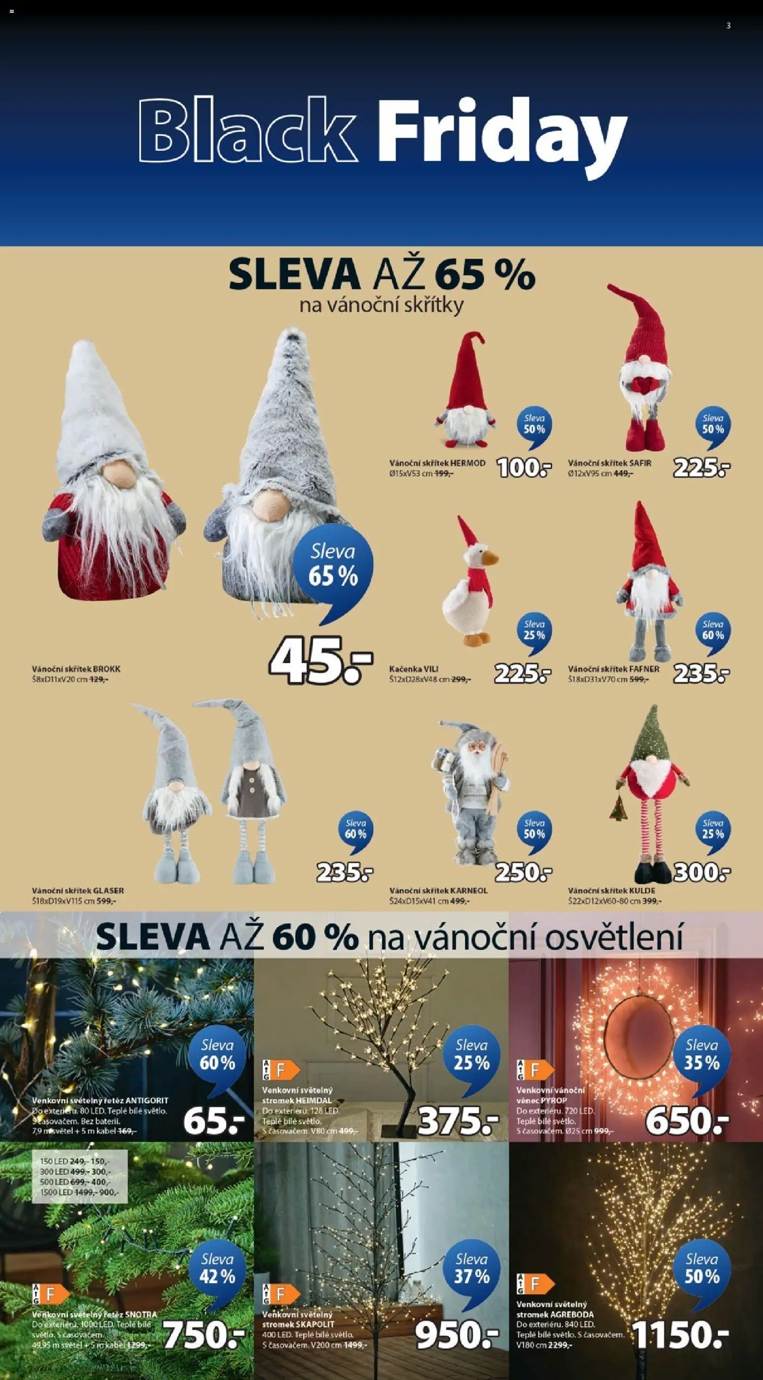 JYSK Black Friday od 19.11.2025 | Strana: 3 | Produkty: Kabel, Světelný řetěz, LED