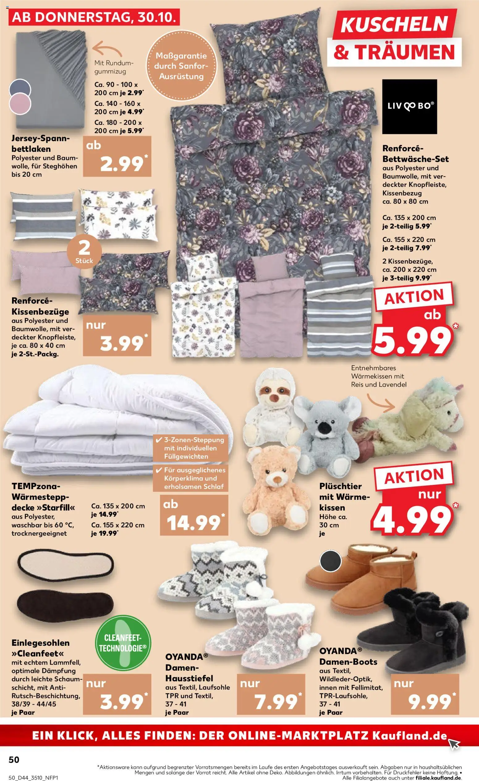 Kaufland prospekt Zeitz	 – gültig ab 02.11.2025 | Seite: 50 | Produkte: Kissen, Decke, Reis, Lavendel