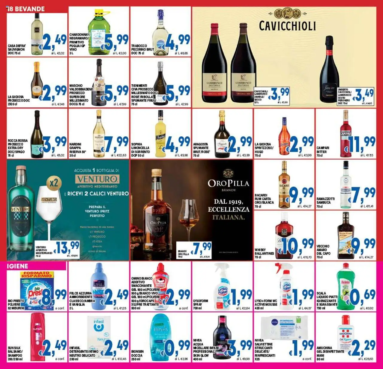 Volantino DEM del 17.09.2025 | Pagina: 18 | Prodotti: Acqua, Bottiglia, Pecorino, Brandy