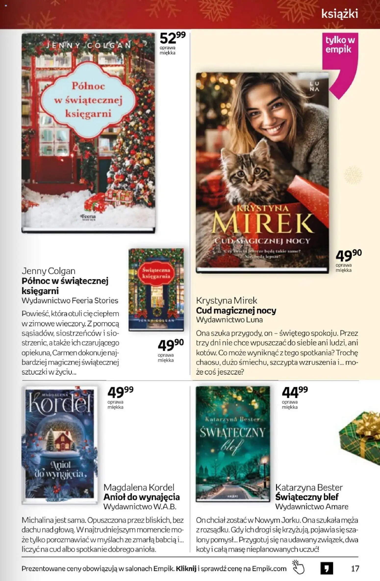 Empik promocje - Tom kultury Książki od 12.11.2025 | Strona: 17 | Produkty: Książki