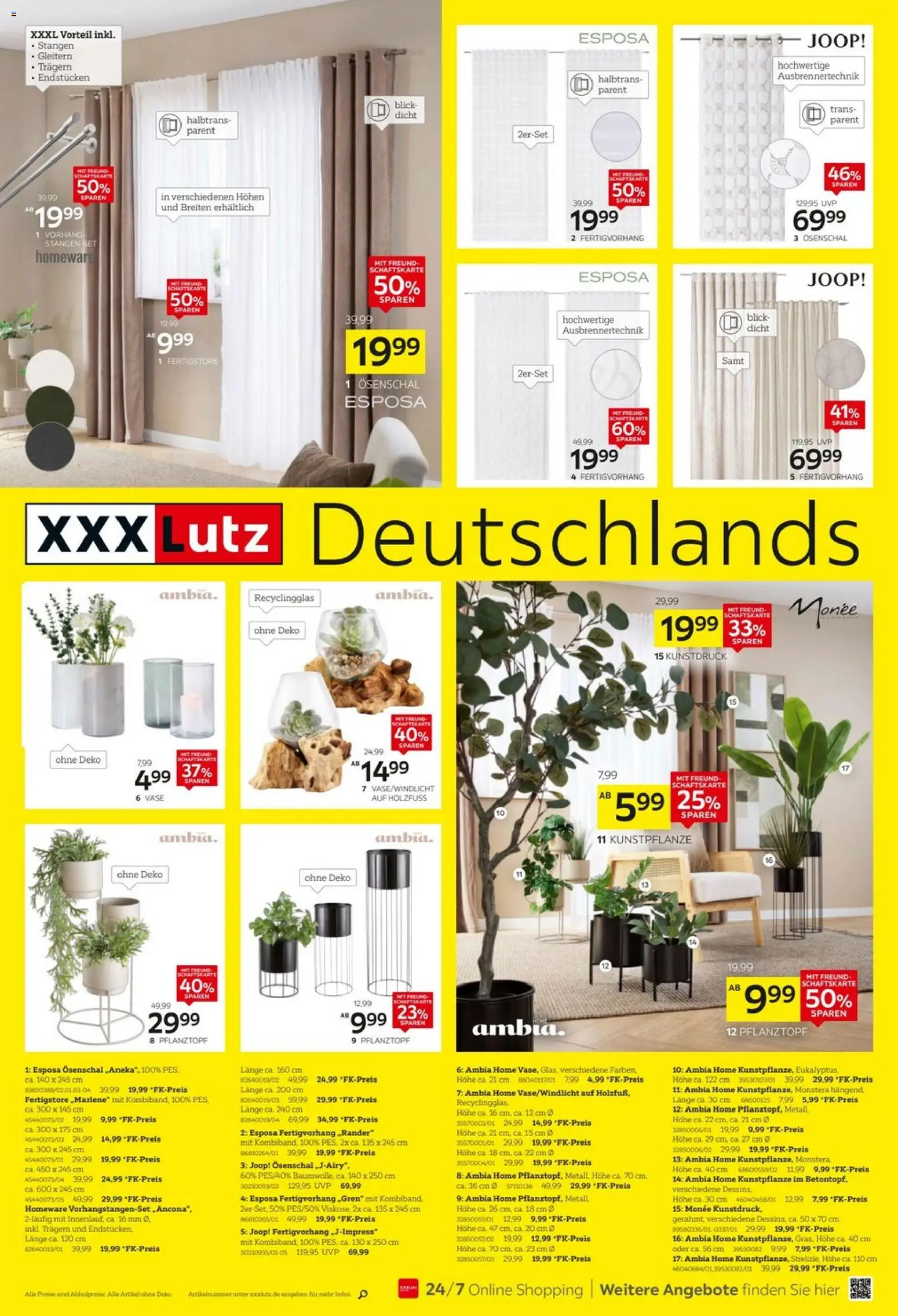 XXXL Lutz - Deutschlands größter WSV – gültig ab 04.01.2026 | Seite: 4 | Produkte: Vase, Vorhang