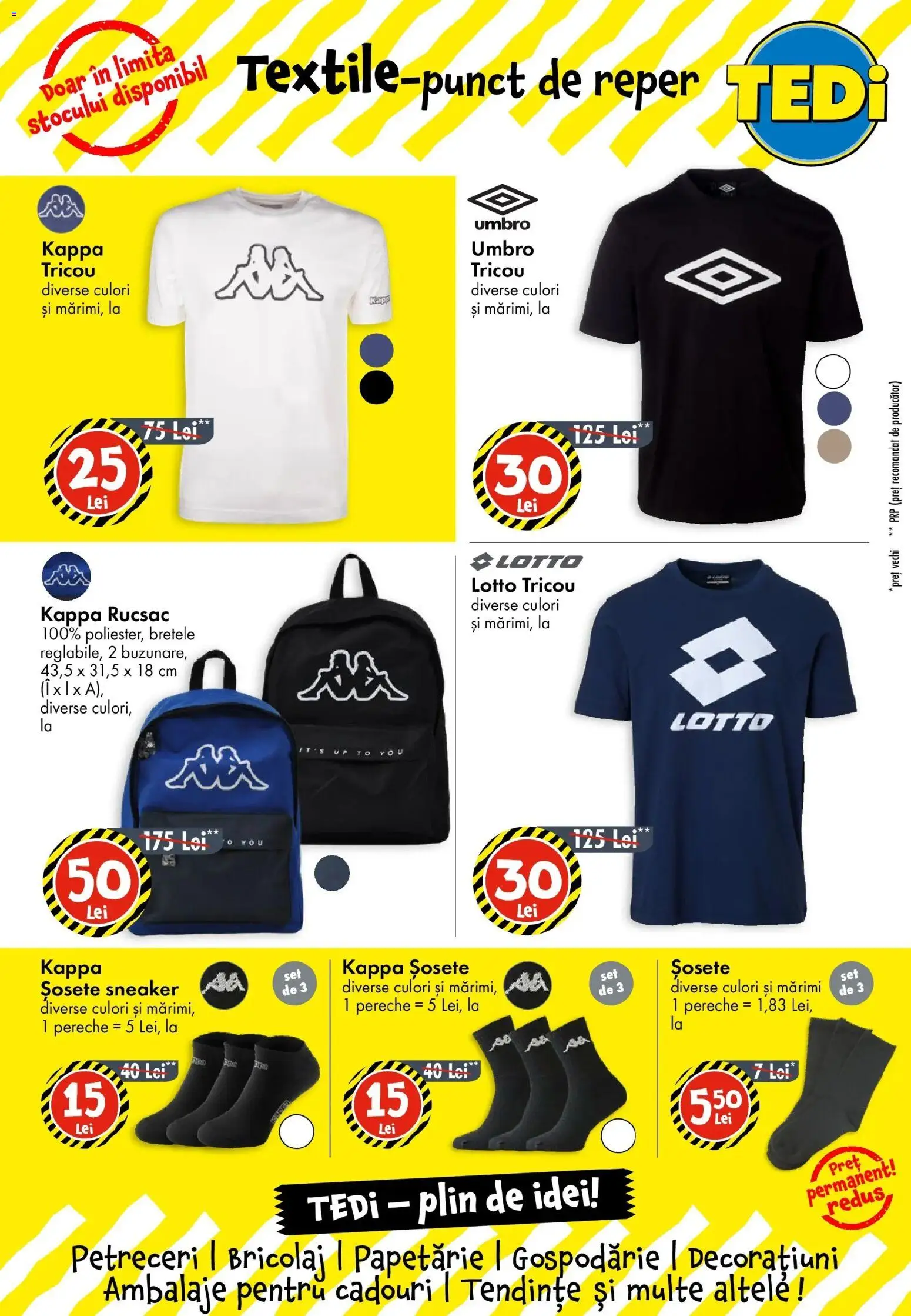 Noul catalog TEDi – valabil de la 29.01.2026 | Pagină: 2 | Produse: Tricou, Șosete, Rucsac