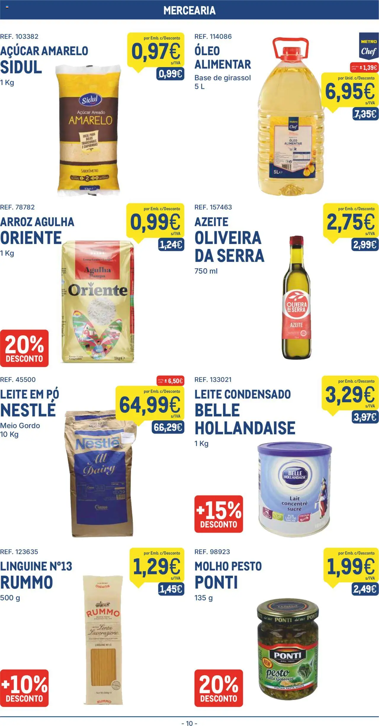 Makro folheto │ válido de 19.08.2025 | Página: 10 | Produtos: Pó, Base, Arroz, Açúcar