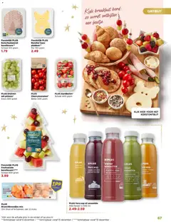 PLUS Verse smoothie Aardbei, appel en banaan, Fresh strawberry, apple and banana smoothie, 500ml. - Voorbeeld van een folder van Plus, geldig van 29.11.2025 | Pagina: 67 | Producten: Limoen, Kaas, Aardbeien, Bord