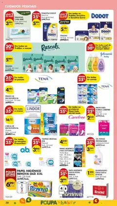 CUECAS DE INCONTINÊNCIA, Grande Emb. 14 Unid. │ válido de 16.09.2025 | Página: 42 | Produtos: Papel higiénico, Fraldas, Fraldas dodot, Cuecas