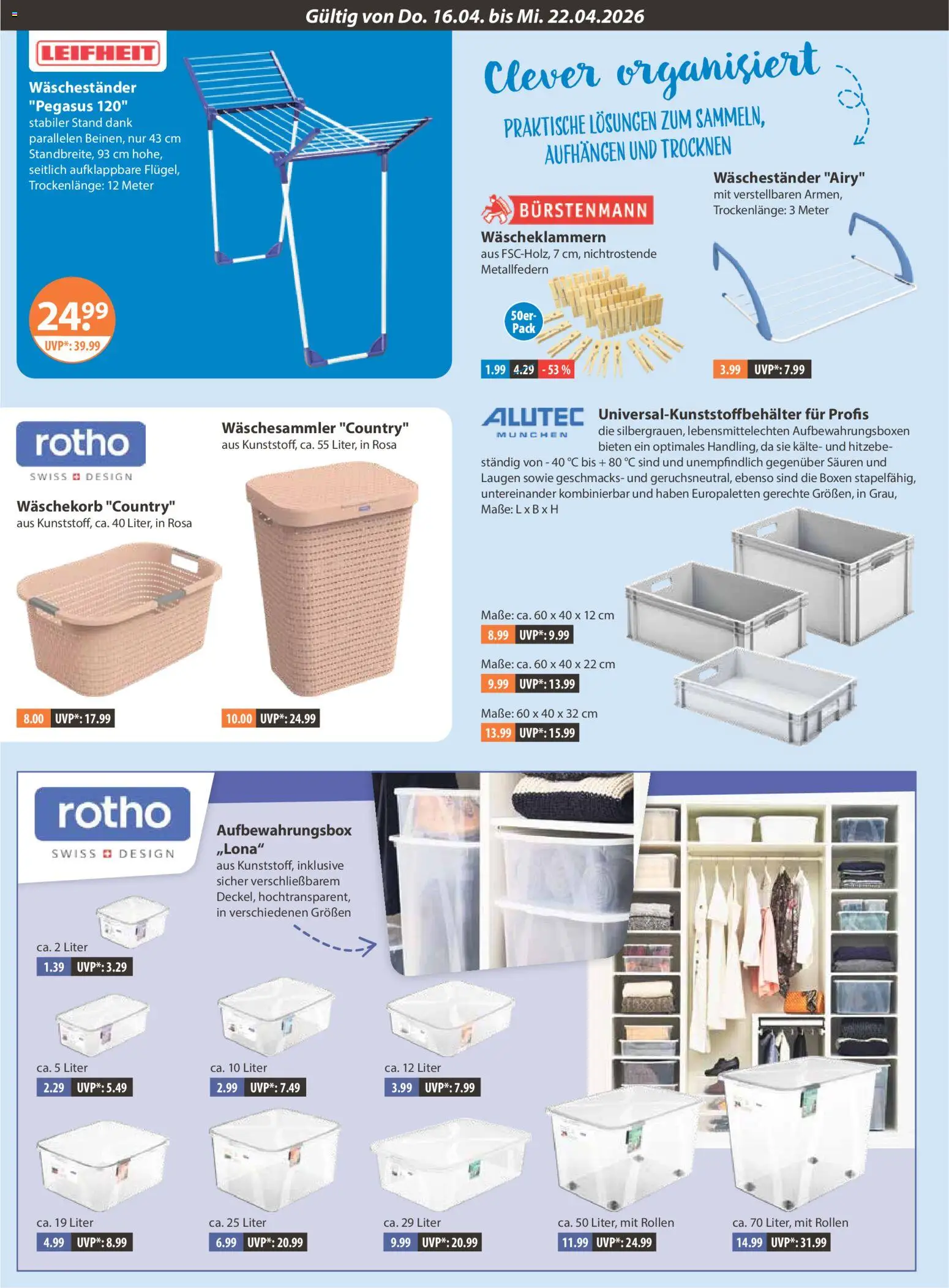 V-Markt Angebote – gültig ab 16.04.2026 | Seite: 16 | Produkte: Waschestander