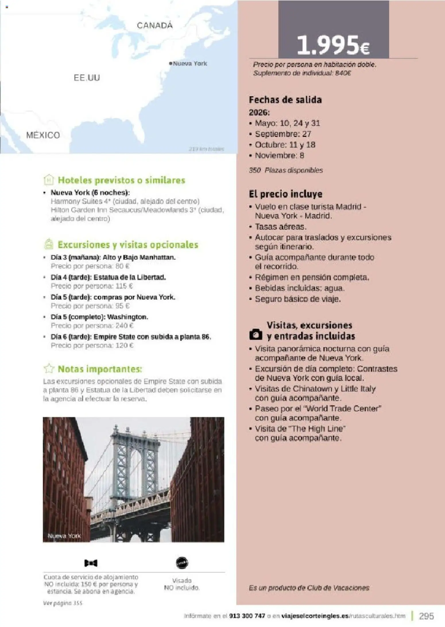 Viajes El Corte Inglés Rutas Culturales de la Comunidad de Madrid │ válido desde el 01.04.2026 | Página: 295