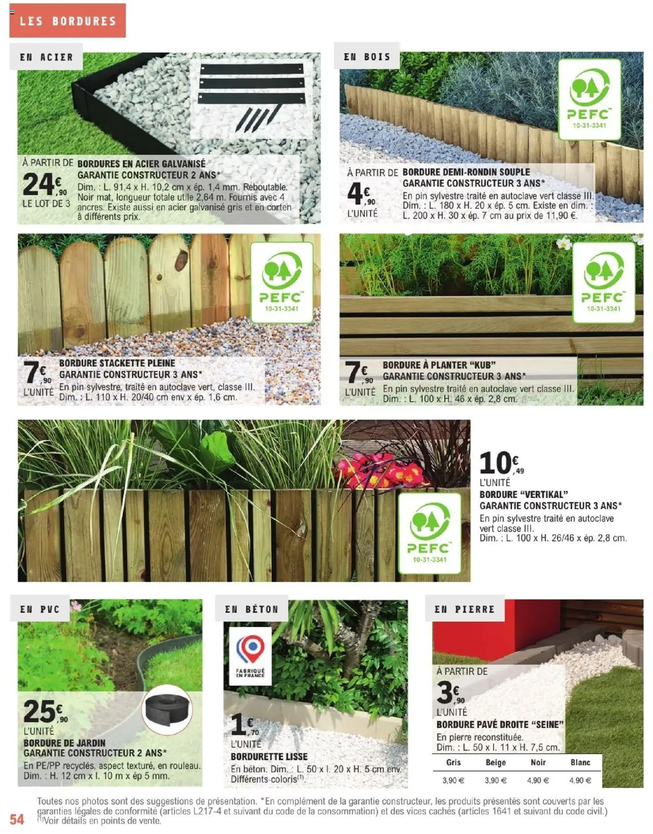  | Page: 54 | Produits: Bordure de jardin