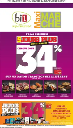 bi1 - Prévisualisation de bi1 catalogue Maxi marché valide à partir de 02.12.2025