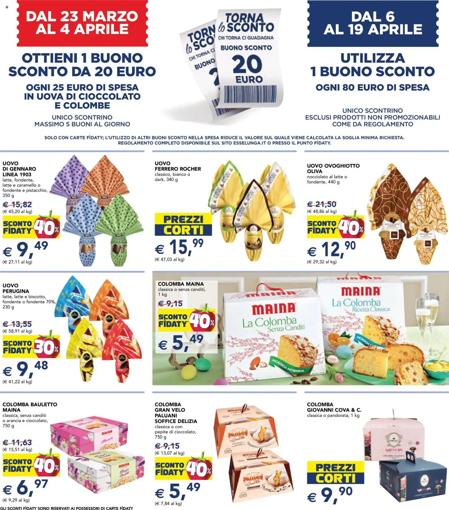 Volantino Esselunga S del 23.03.2026 | Pagina: 3 | Prodotti: Uova, Cioccolato, Latte, Arancia