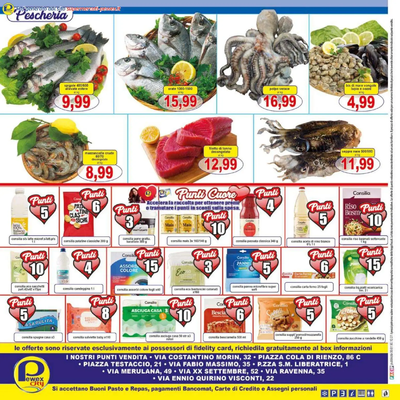 Volantino Pewex del 27.11.2025 | Pagina: 16 | Prodotti: Pane, Mazzancolle, Mais, Zucchine