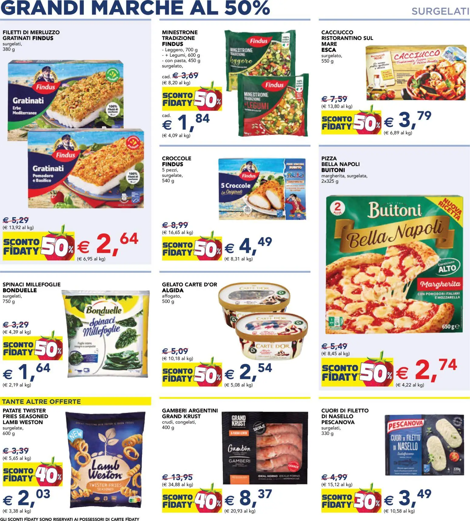 Volantino Esselunga S del 29.01.2026 | Pagina: 3 | Prodotti: Merluzzo, Gamberi, Mozzarella, Nasello