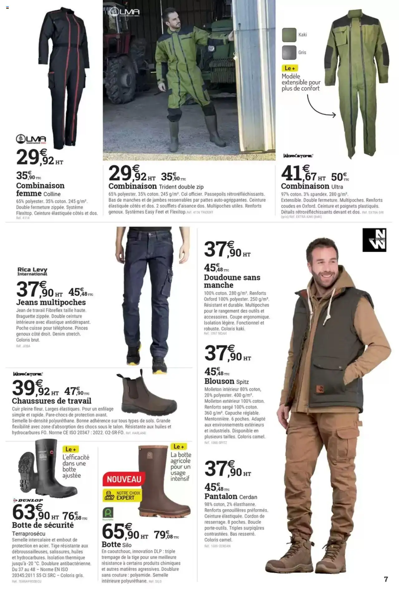  | Page: 7 | Produits: Pantalon, Blouson, Doudoune, Doudoune sans manche