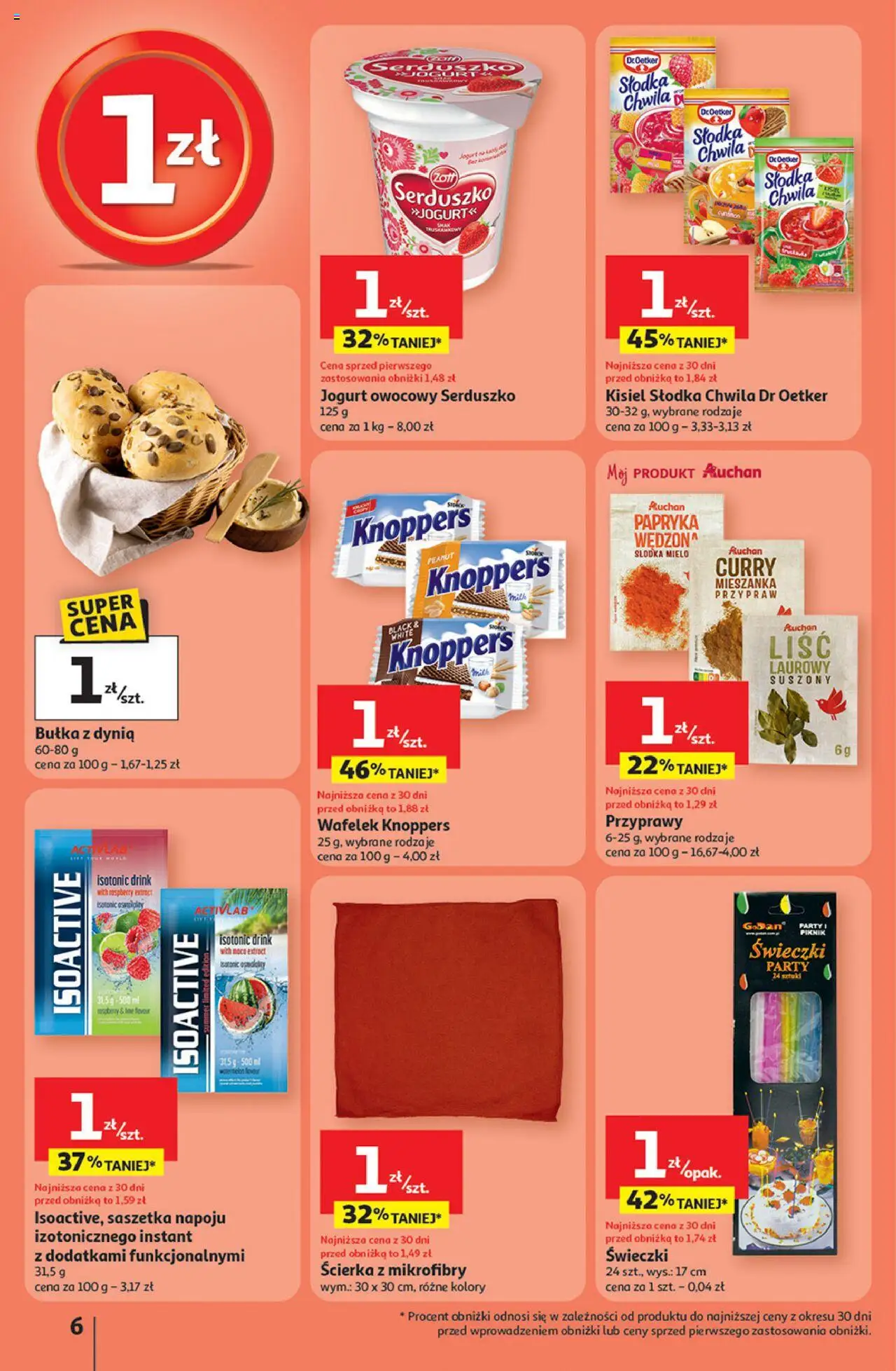 Auchan Gazetka - Pewność niskich cen Hipermarket od 18.09.2025 | Strona: 6 | Produkty: Curry, Liśc laurowy, Papryka wędzona, Bułka