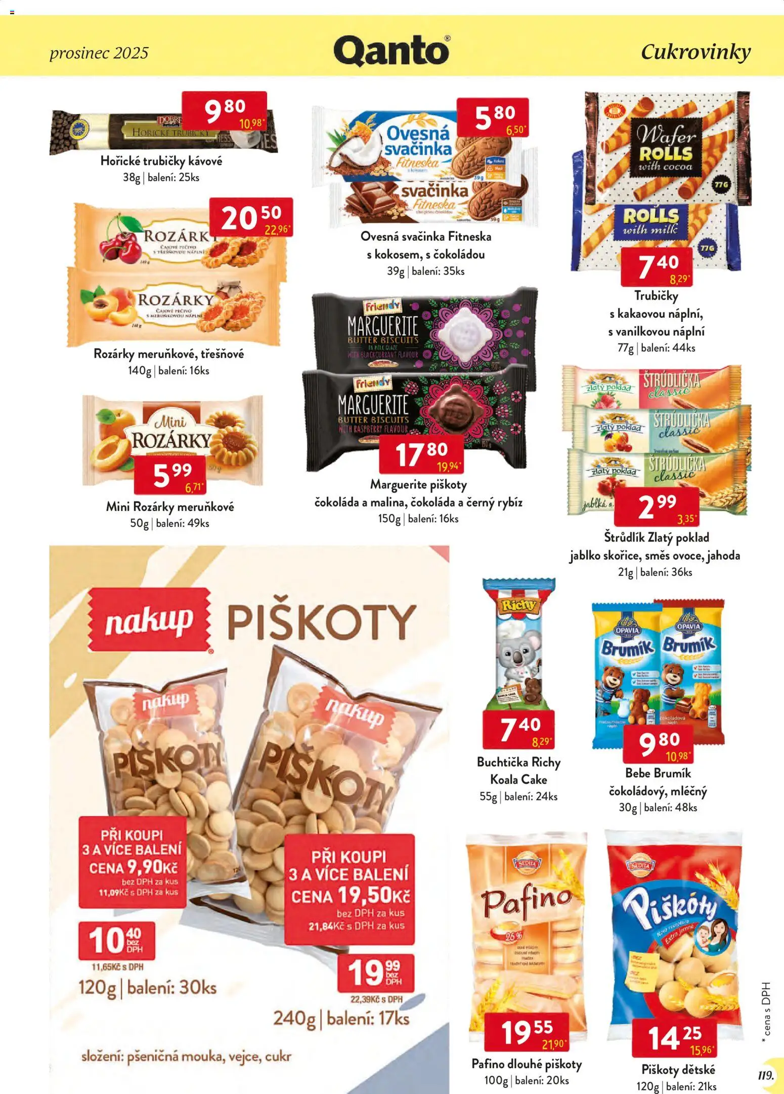 Astur & Qanto leták - Velkoobchod 12/2025 od 01.12.2025 | Strana: 119 | Produkty: Bebe Brumík, Jablka, Piškoty, Bebe