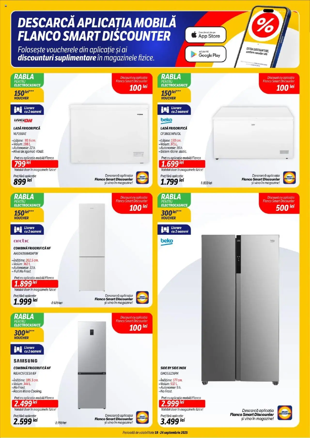 Noul catalog Flanco – valabil de la 18.09.2025 | Pagină: 12 | Produse: Combină frigorifică, Ladă frigorifică